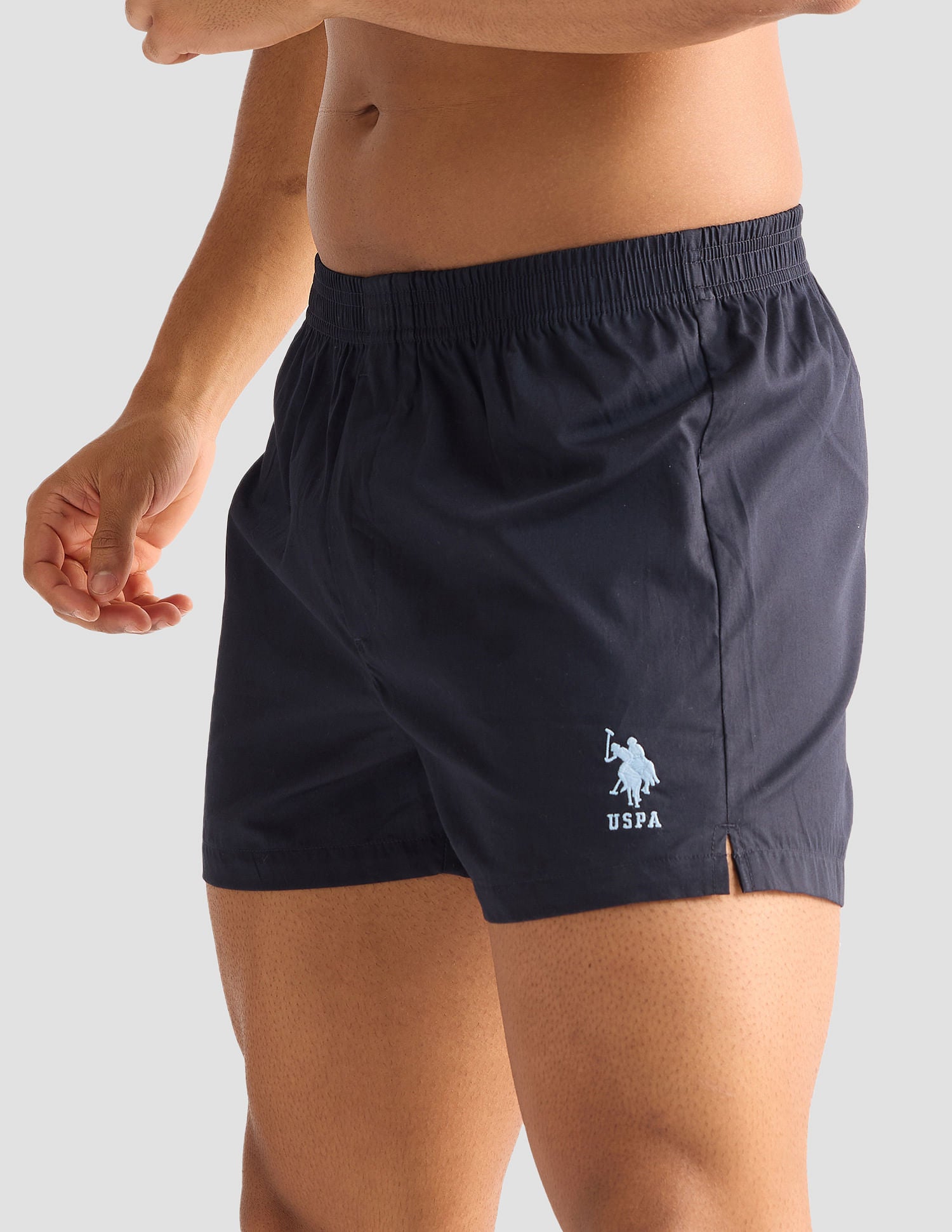 Pure Cotton OEX04 Boxer Shorts - Pack Of 1 Navy - U.S. POLO ASSN. | Large