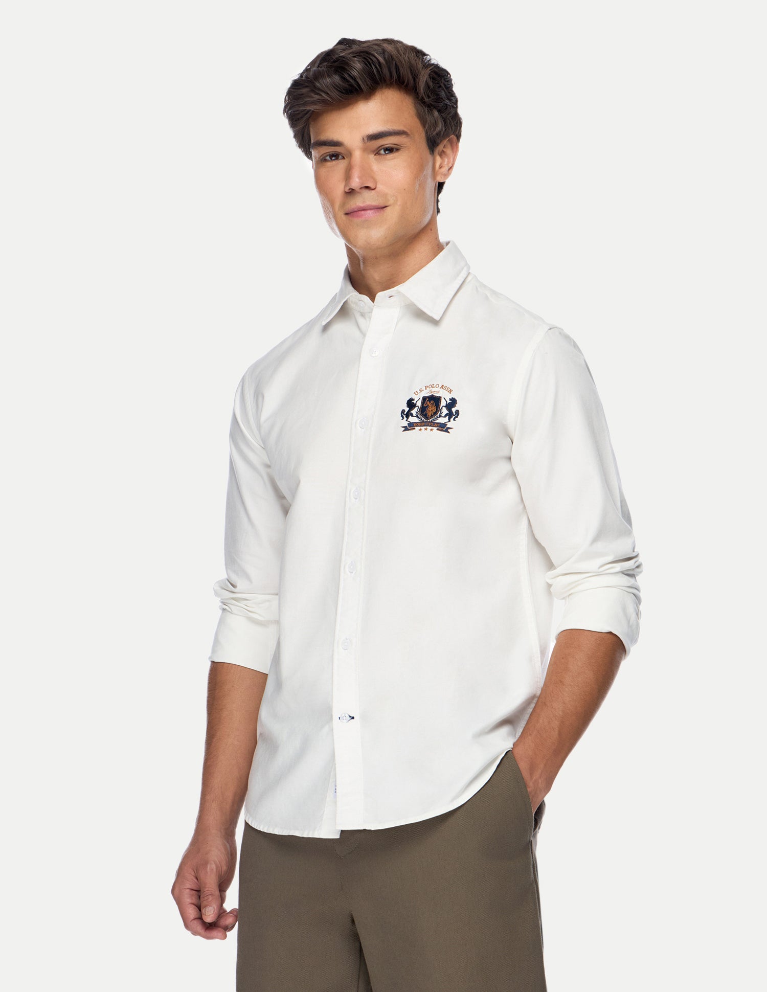Oxford Regular Fit Shirt White - U.S. Polo Assn. India | Large