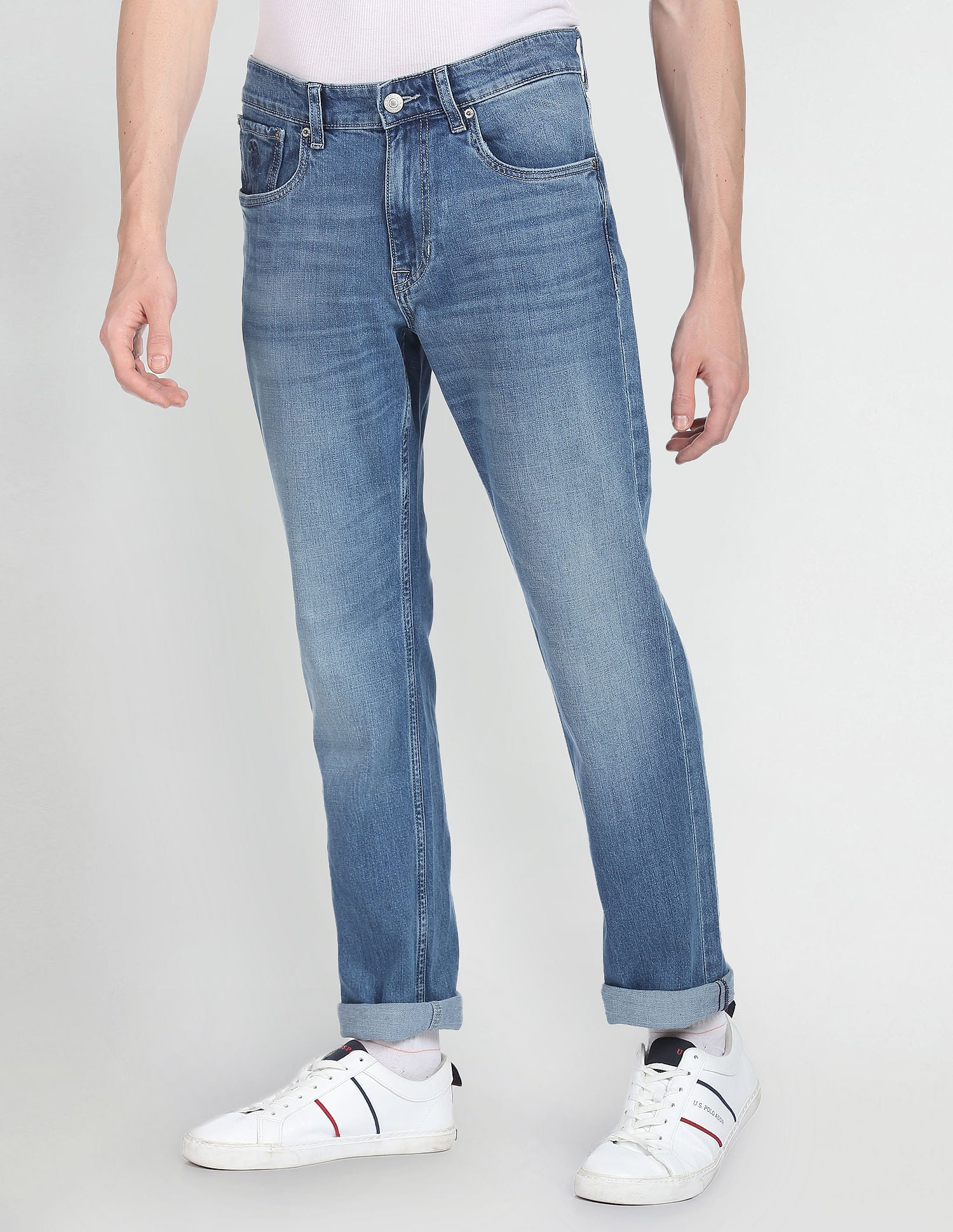Slim Straight Authentic Jeans Blue - U.S. Polo Assn. India | Large
