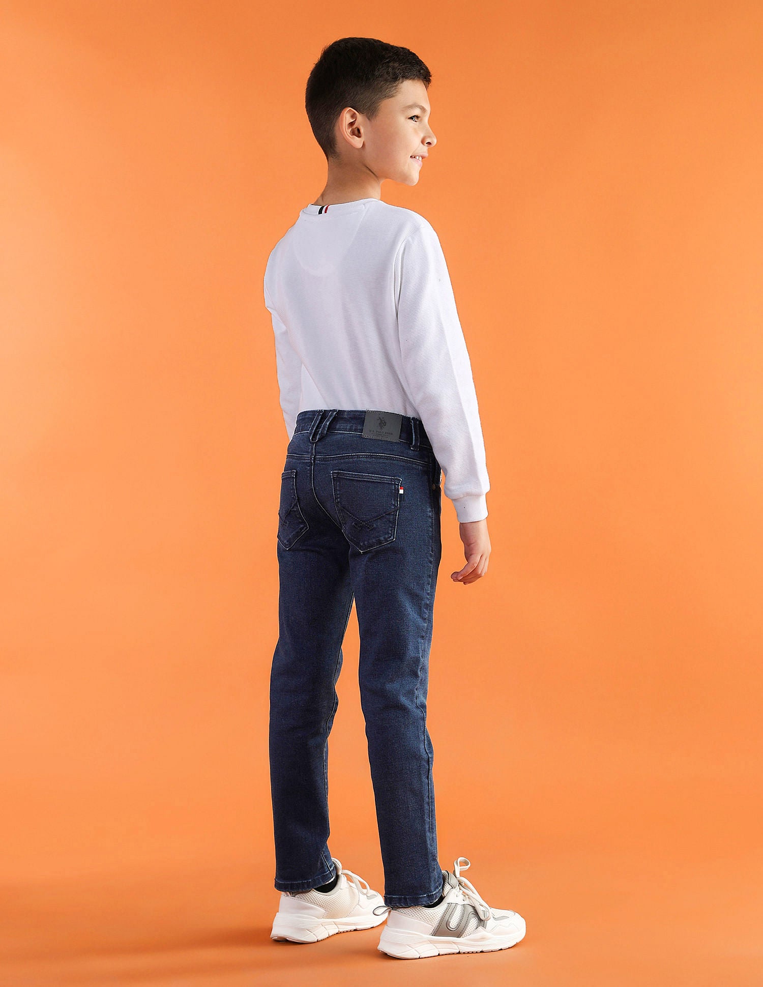 Slim fit Solid Jeans Dark Blue - U.S. POLO ASSN. | Large