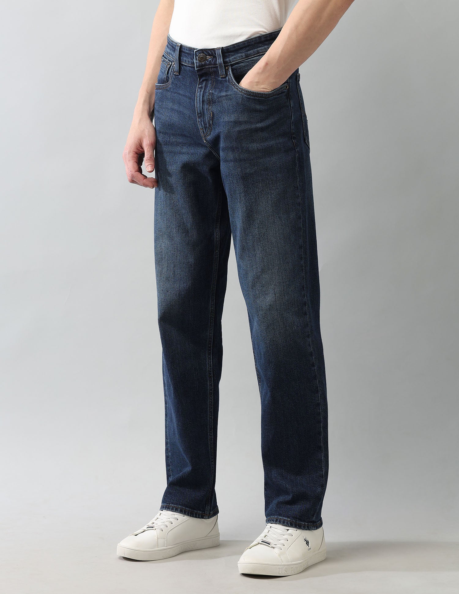Vintage Shawn Relaxed Fit Blue Jeans Blue - U.S. Polo Assn. India | Large