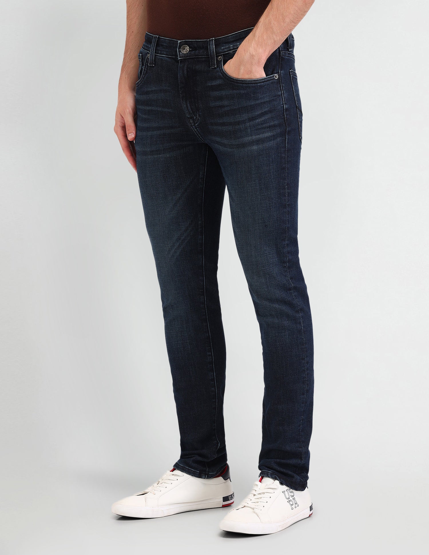 Regallo Skinny Fit Blue Jeans Blue - U.S. Polo Assn. India | Large