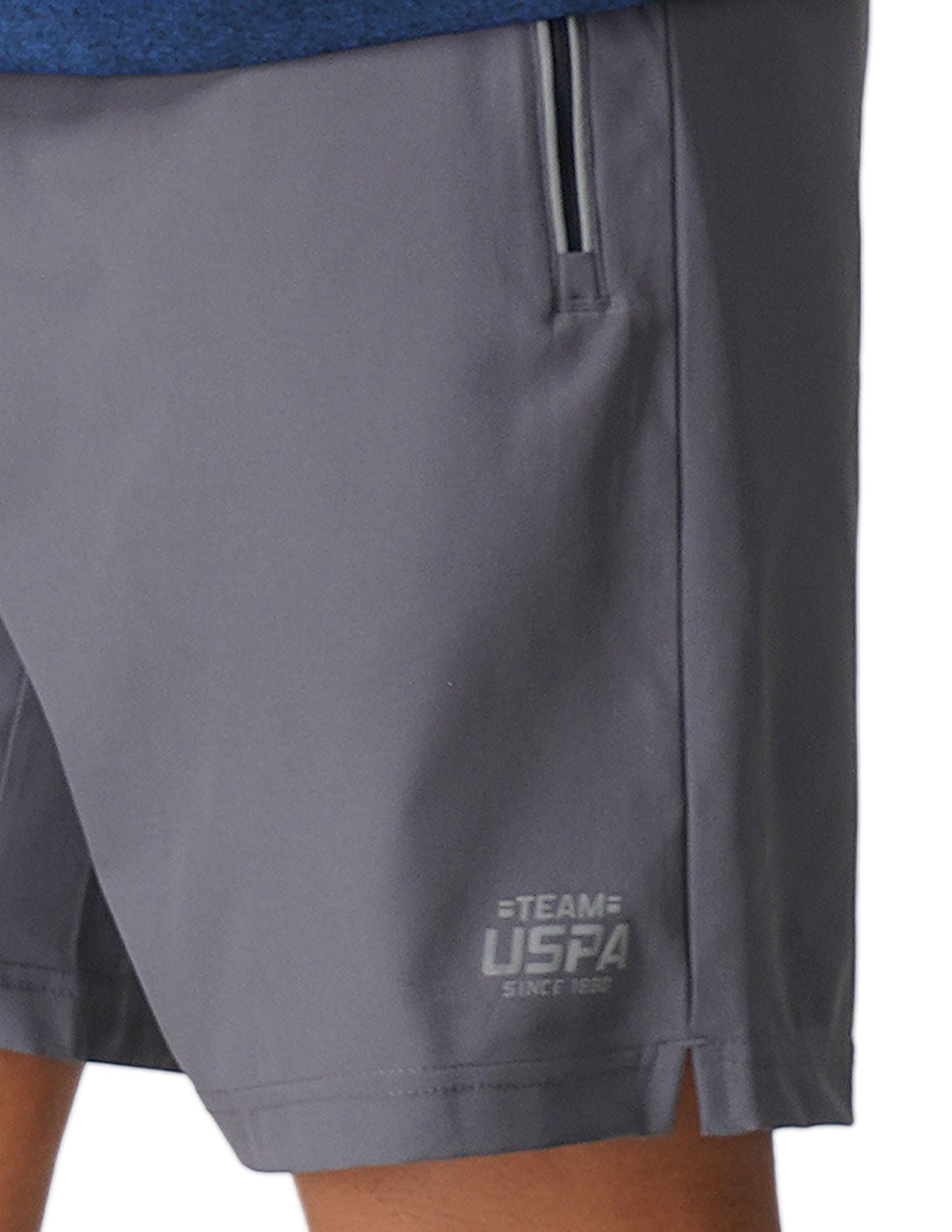 Mesh Yoke Zipper Pocket I717 Shorts - Pack Of 1 Grey - U.S. POLO ASSN. | Large