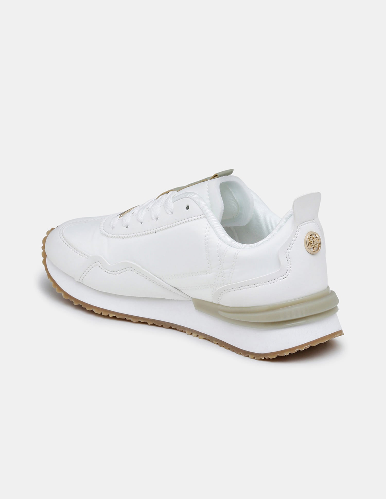 Women Esme Round Toe Lace Ups Sneakers Off White - U.S. Polo Assn. India | Large