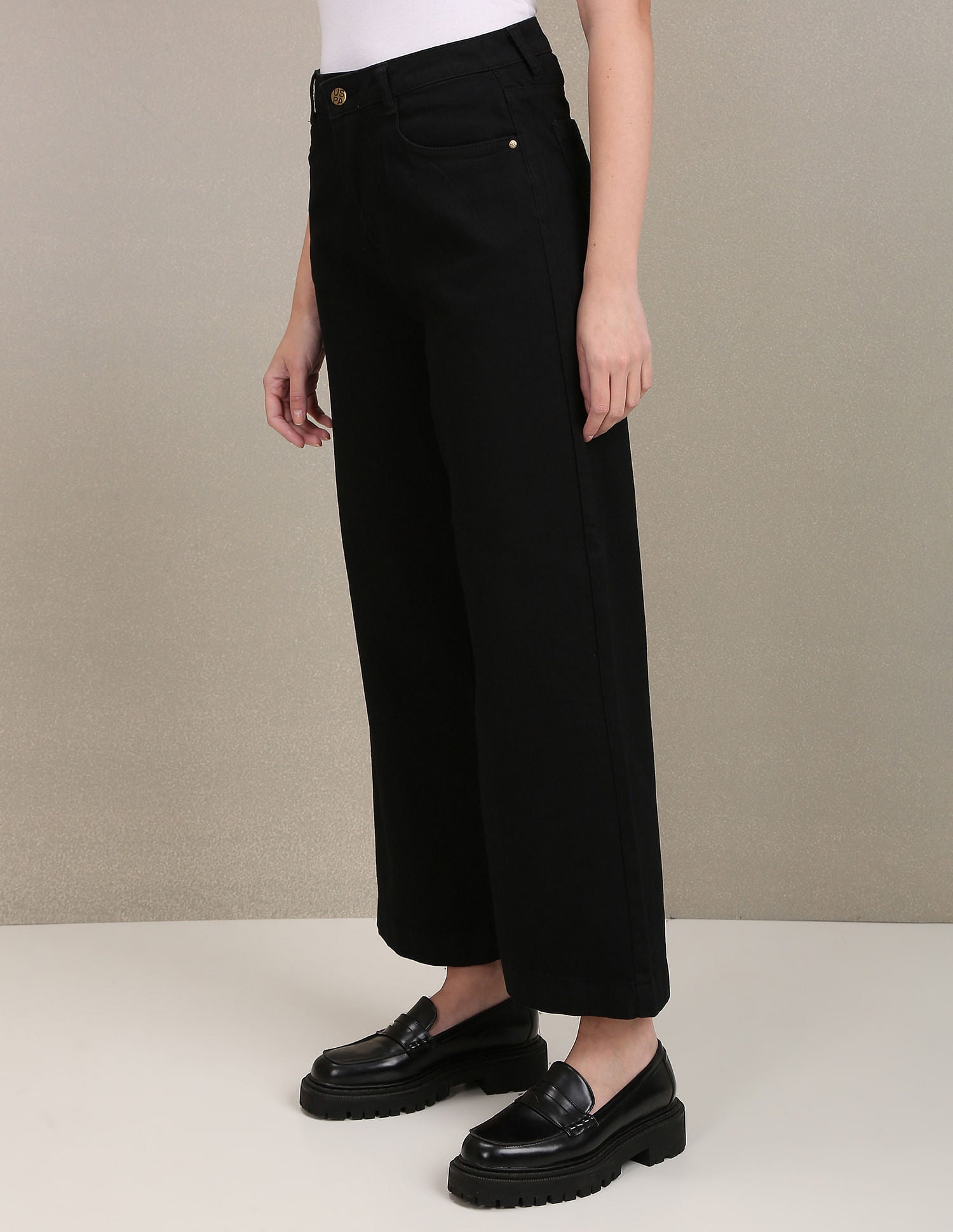 Clean Look Flared Jeans Black - U.S. POLO ASSN. | Large