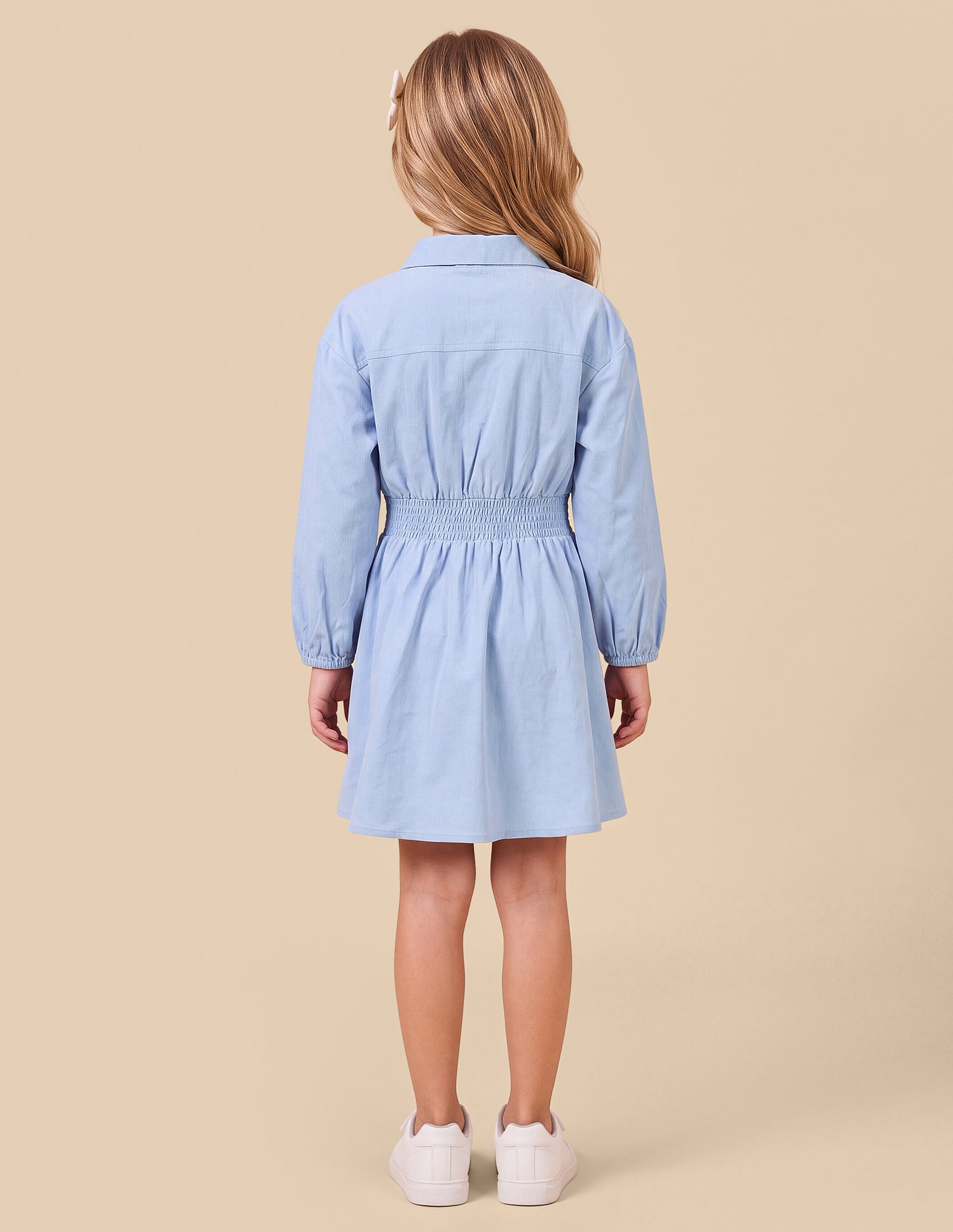 Solid Relaxed Fit Shirt Dress Blue - U.S. Polo Assn. India | Large