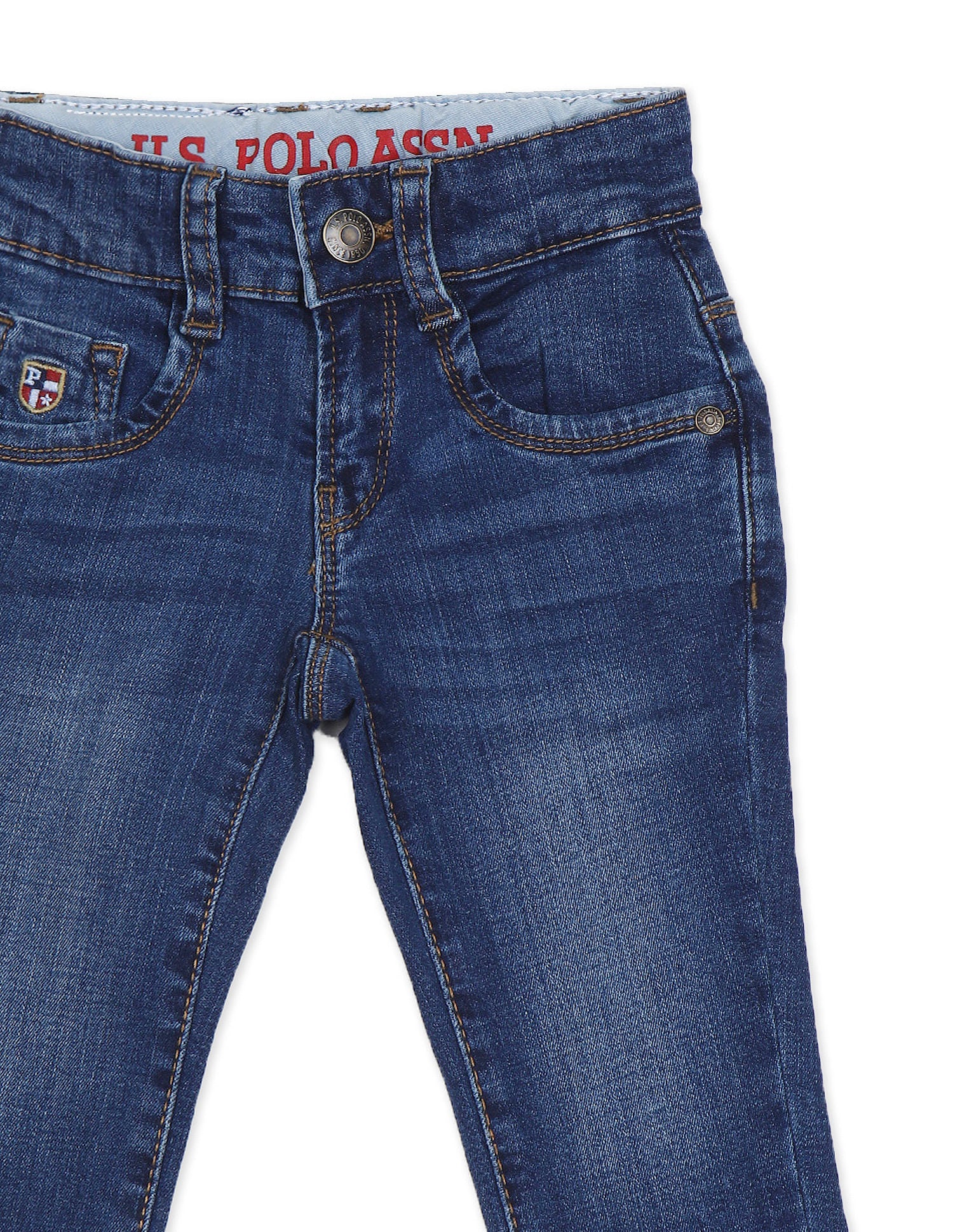 Skinny Fit Wash Jeans Blue - U.S. Polo Assn. India | Large