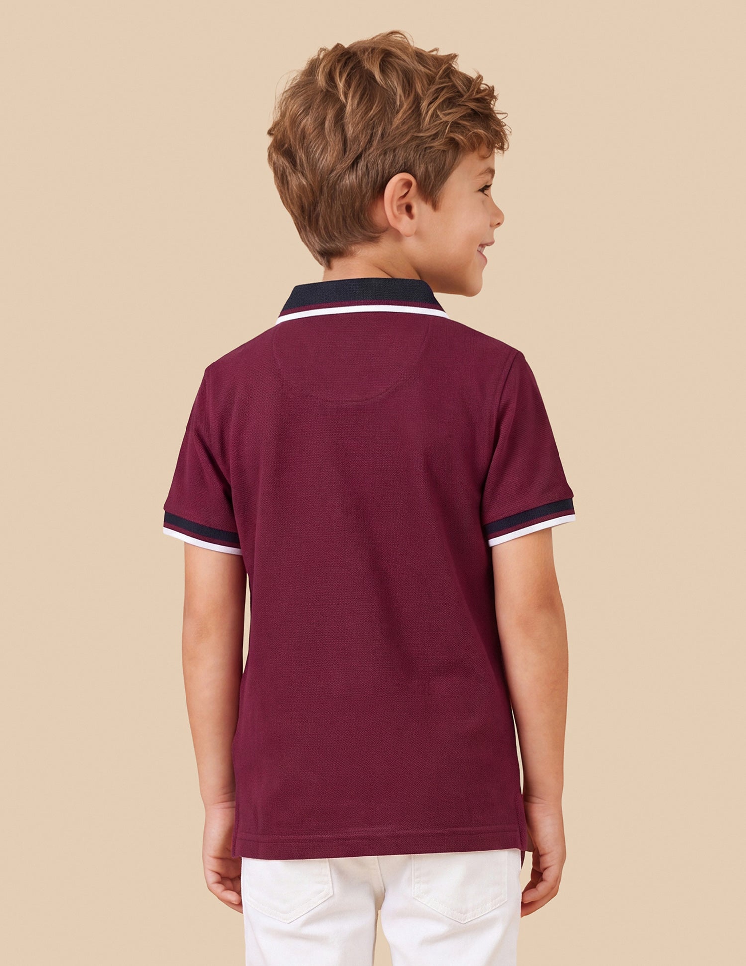 Solid Regular Fit Polo Shirt Maroon - U.S. Polo Assn. India | Large