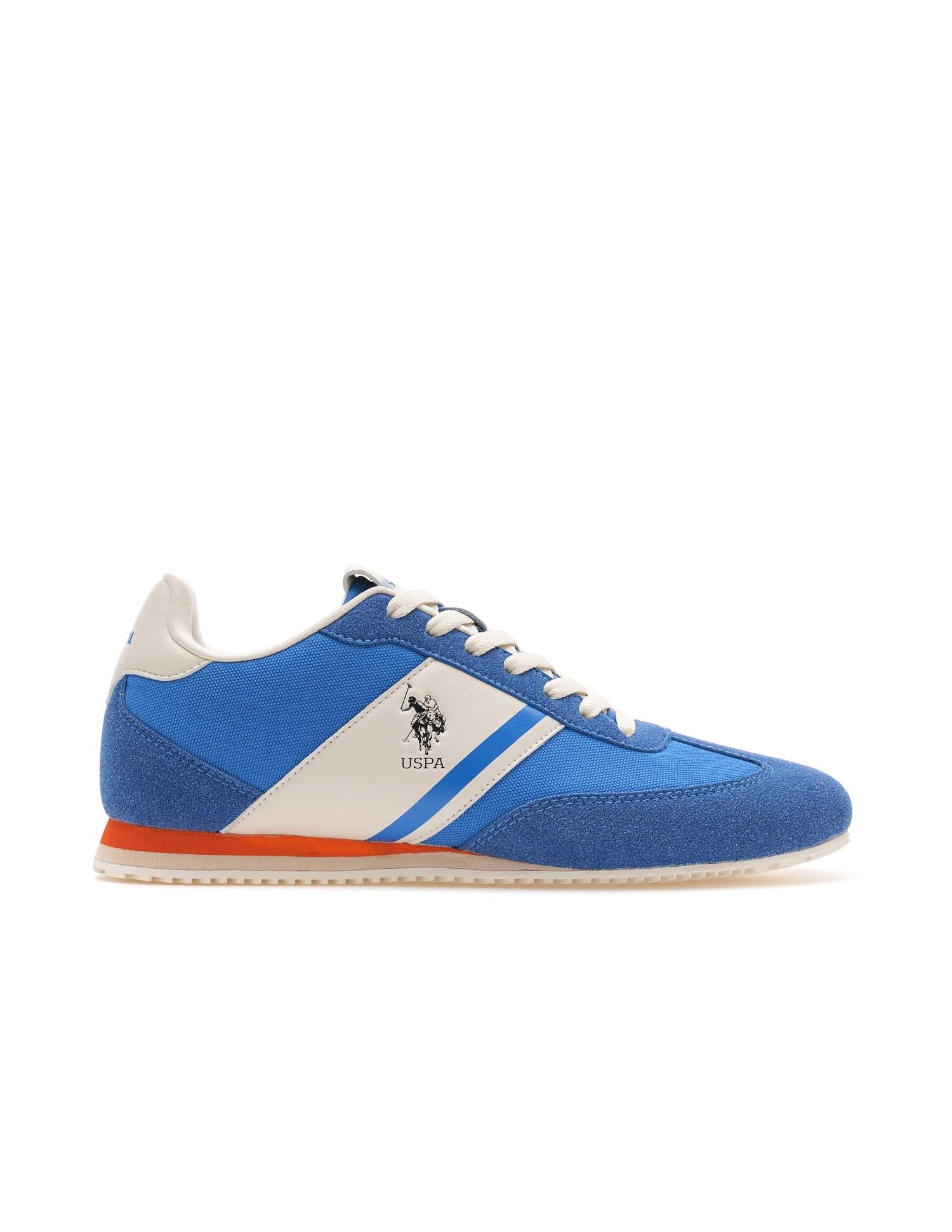 Men Vadler Suede Colourblocked Sneakers Blue - U.S. POLO ASSN. | Large