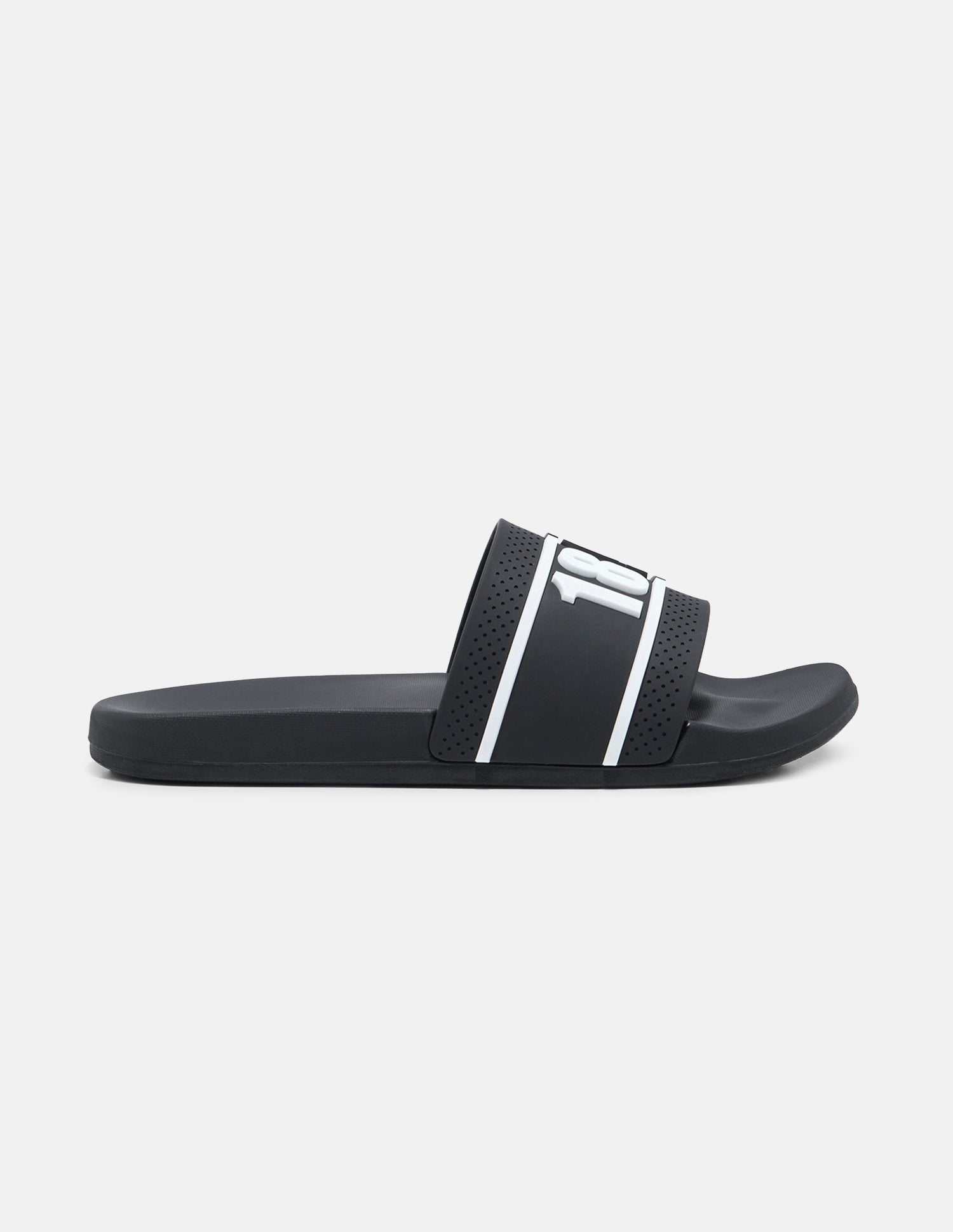 Numeric Embossed Alfie Sliders Black - U.S. Polo Assn. India | Large