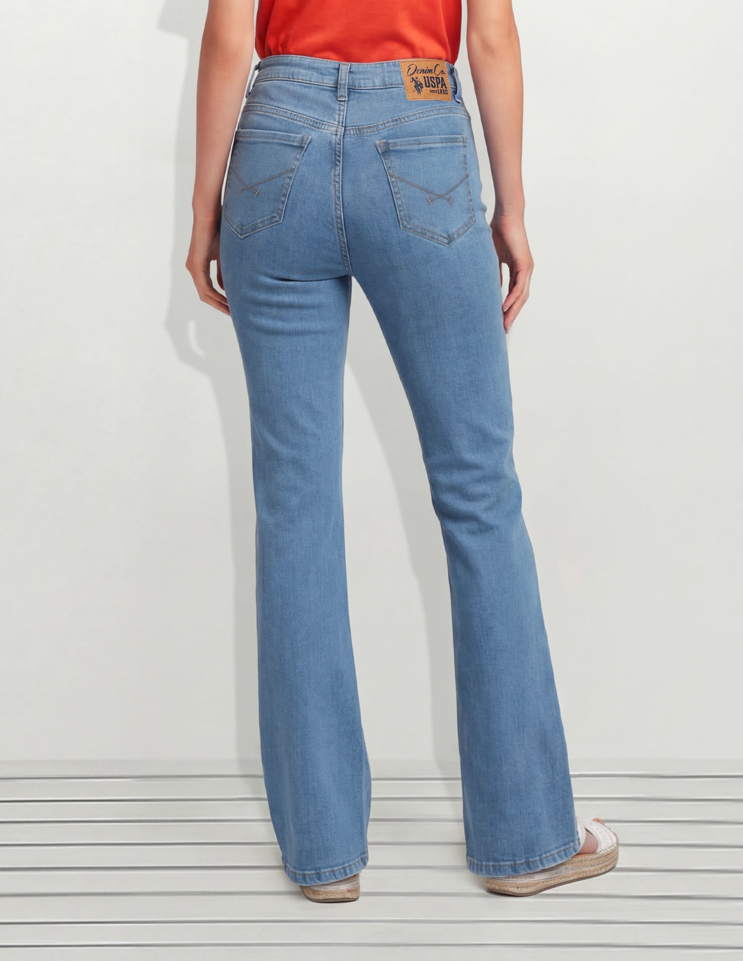 High Rise Bootcut Jeans Blue - U.S. Polo Assn. India | Large