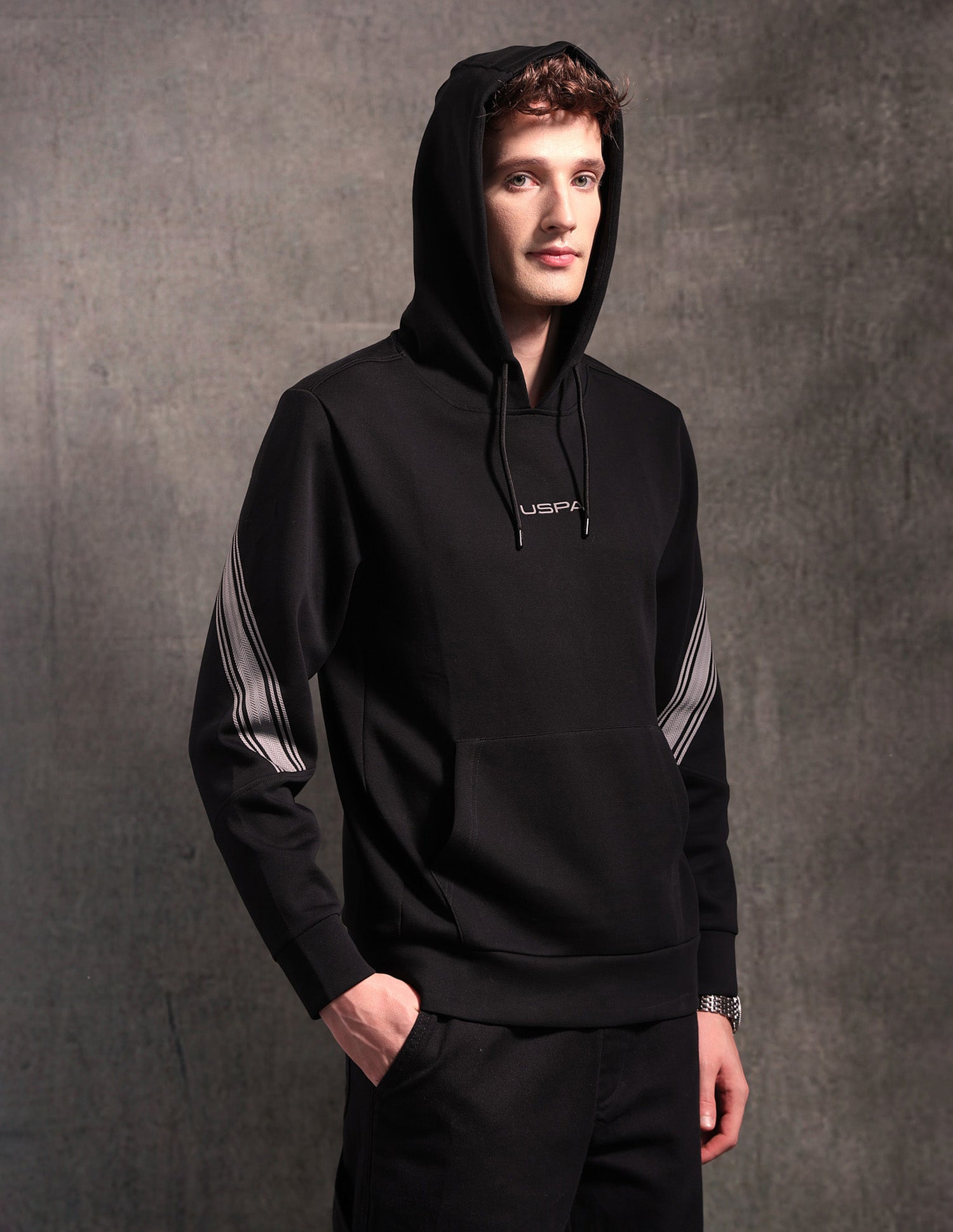 Black & Gold Regular Fit Sweatshirt Black - U.S. POLO ASSN. | Large