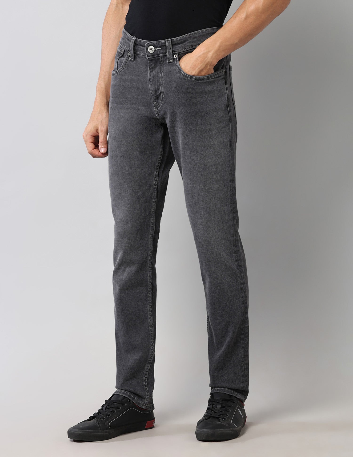 Brandon Slim Tapered Black Jeans Black - U.S. Polo Assn. India | Large
