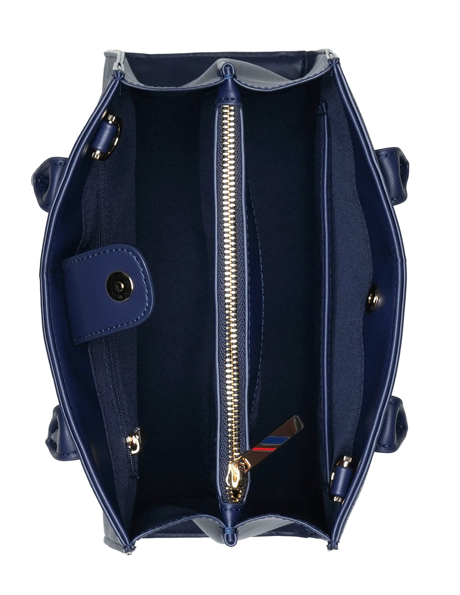 Carol Monogram Satchel Bag Navy - U.S. POLO ASSN. | Large