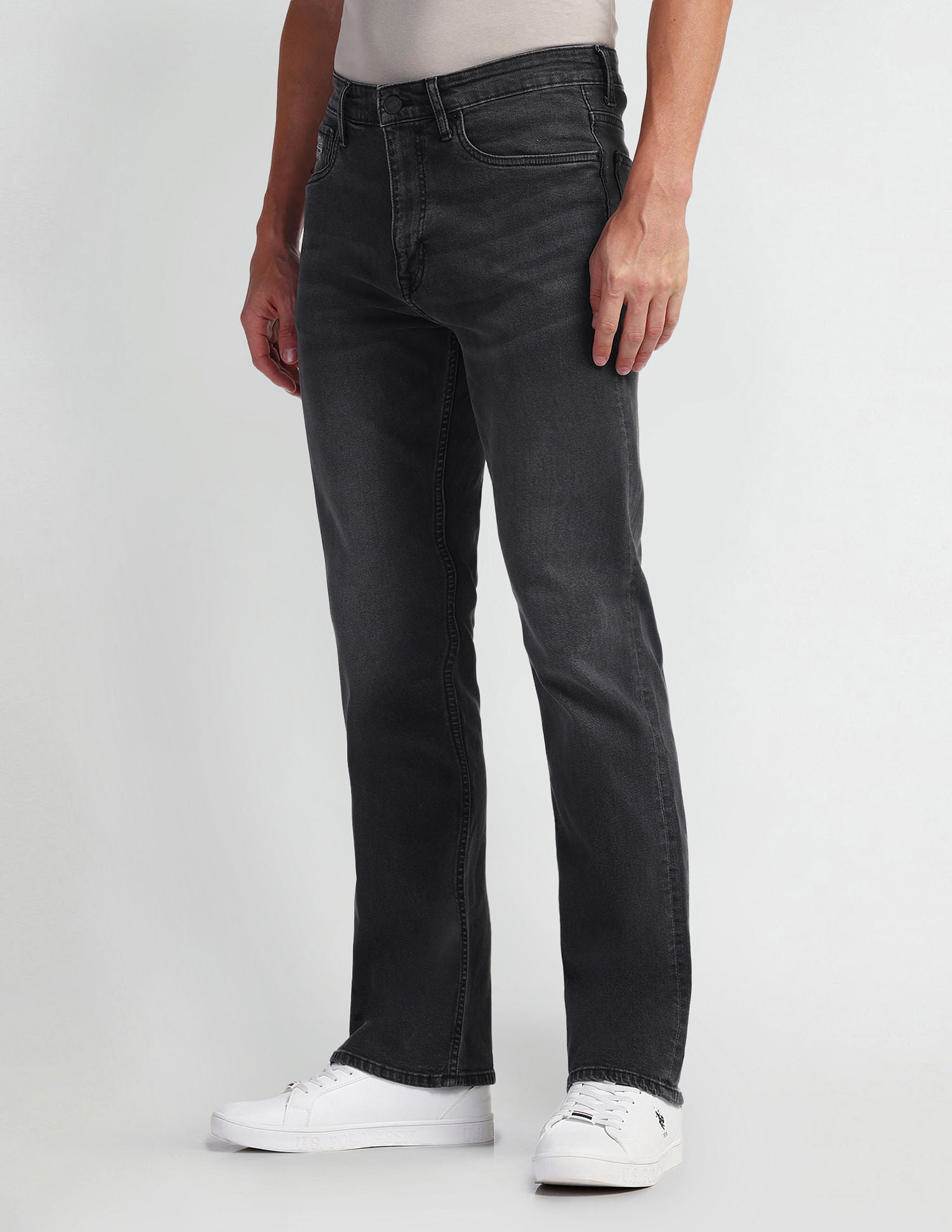 Connor Boot Cut Grey Jeans Charcoal Grey - U.S. Polo Assn. India | Large