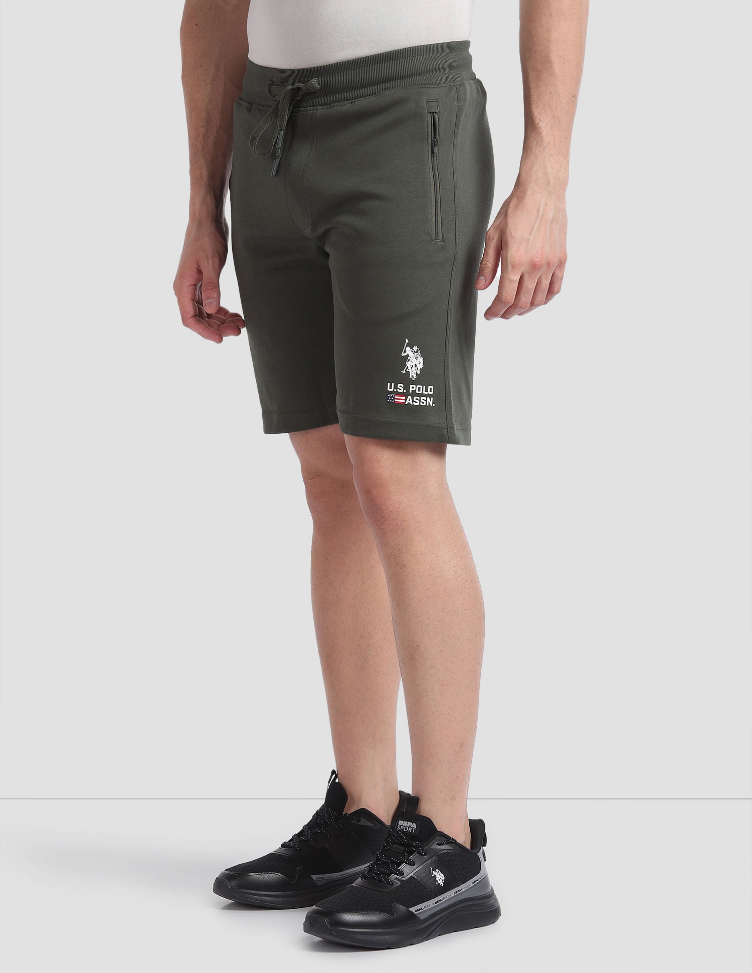 High Strength LS004 Lounge Shorts - Pack Of 1 Olive - U.S. POLO ASSN. | Large