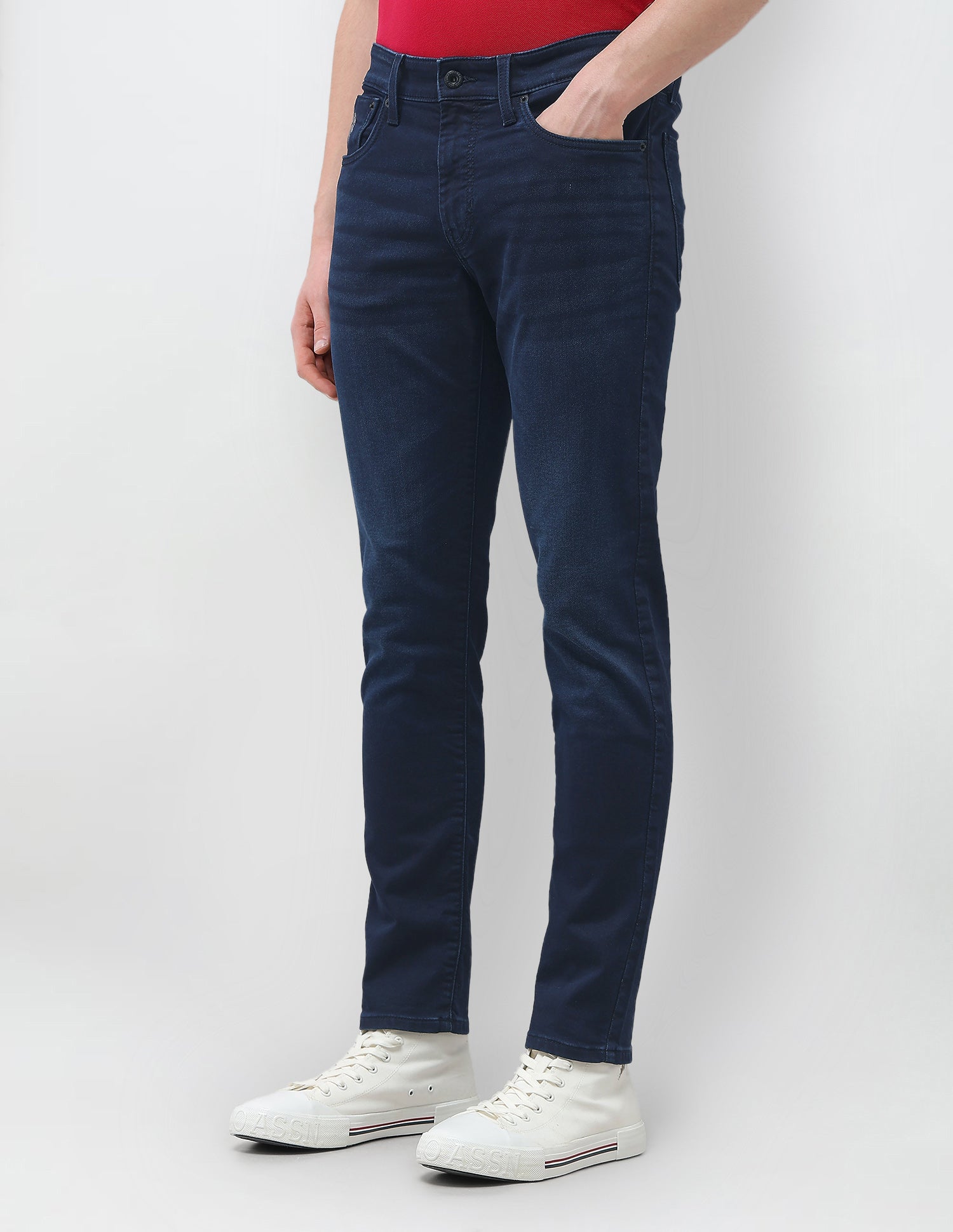 Brandon Slim-Tapered Fit Blue Jeans Dark Blue - U.S. Polo Assn. India | Large