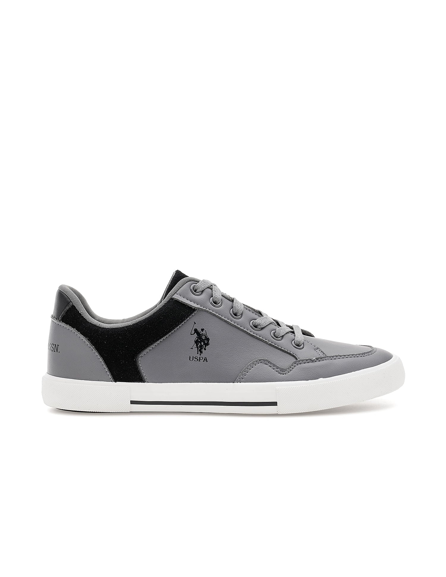 Men Hampton Colour Block Sneakers Grey - U.S. Polo Assn. India | Large