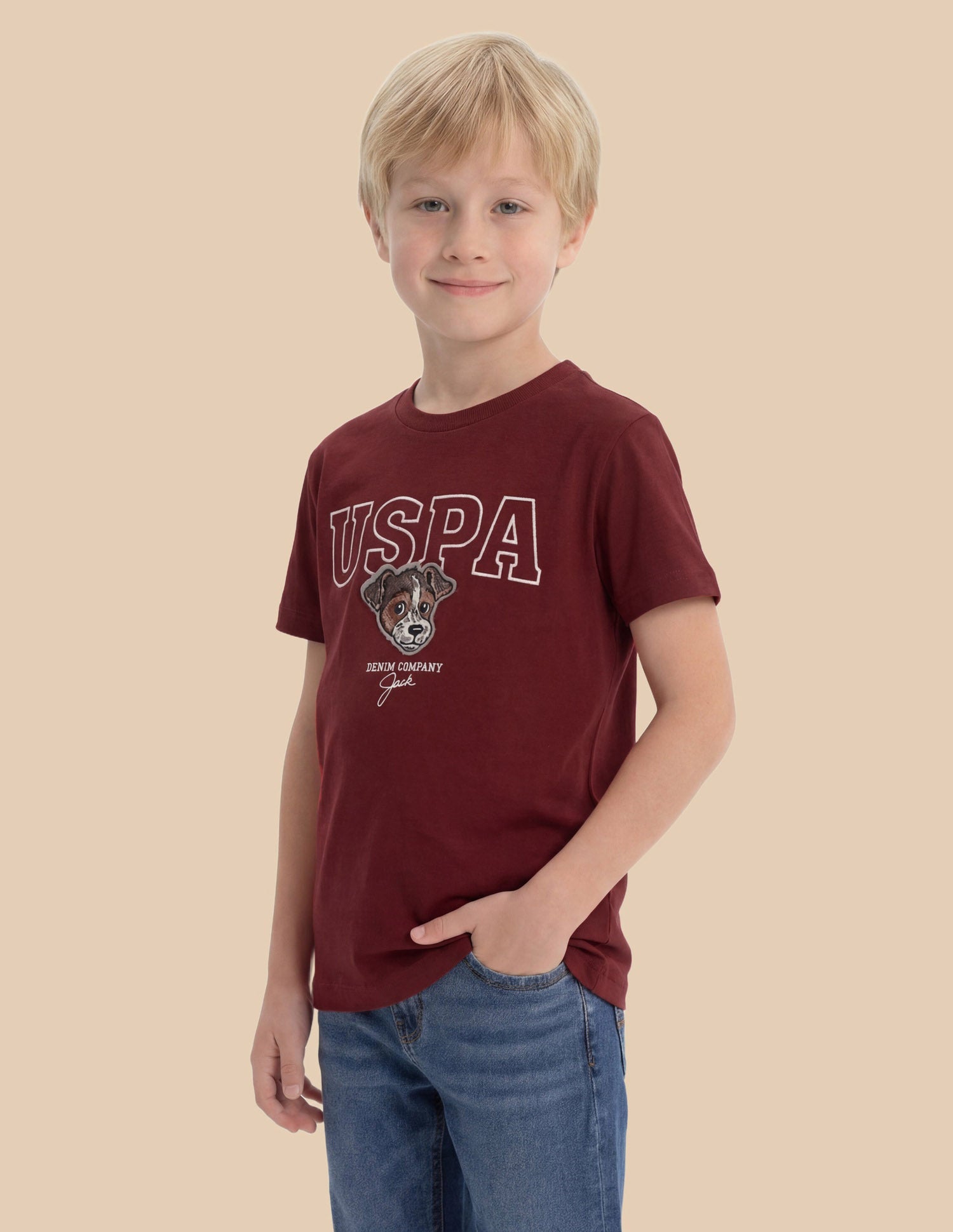Brand Embroidered Regular Fit T-Shirt Red - U.S. Polo Assn. India | Large