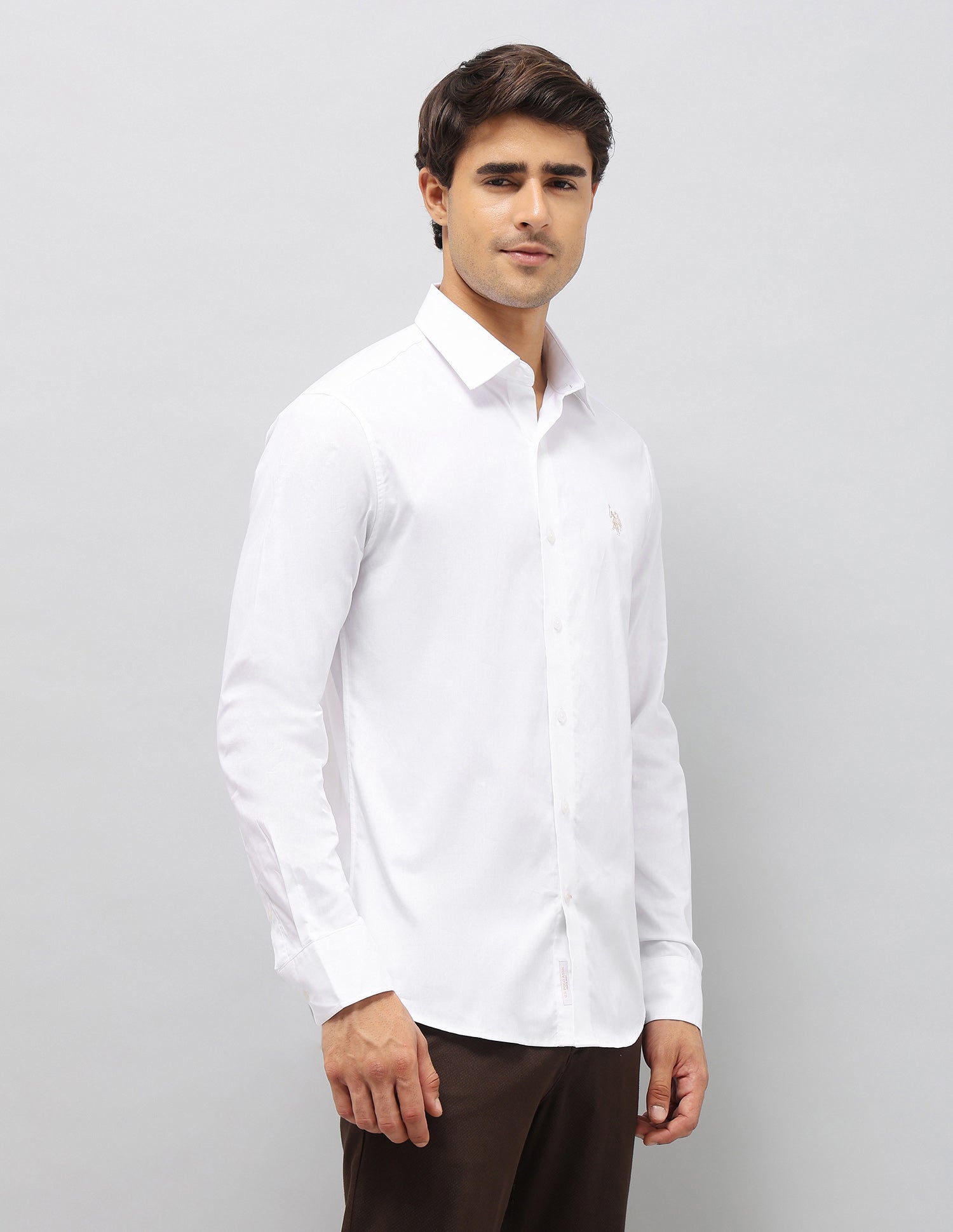 Oxford Pure Cotton Shirt White - U.S. POLO ASSN. | Large