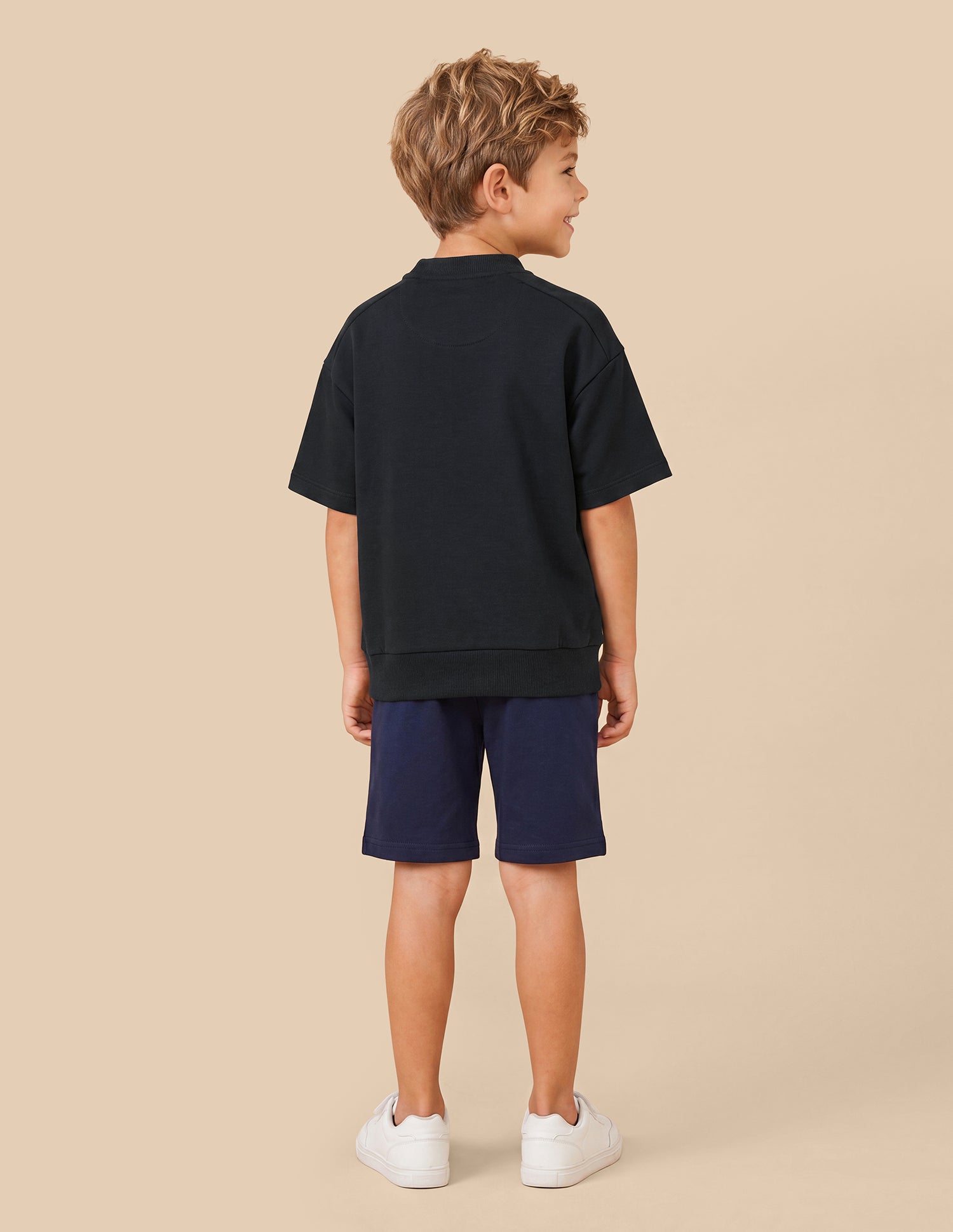 Brand Printed Oversized Fit T-Shirt Navy - U.S. Polo Assn. India | Large