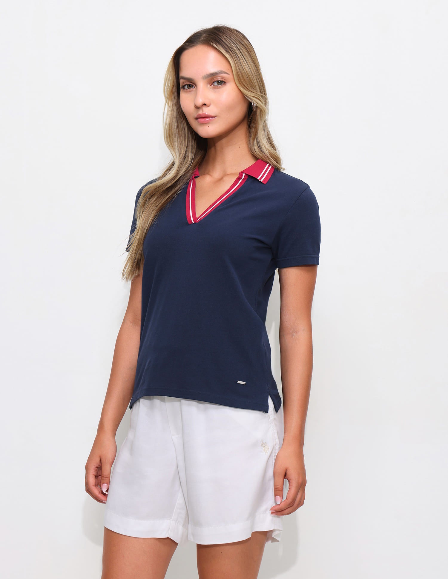 Solid Regular Fit Polo Shirt Blue - U.S. Polo Assn. India | Large