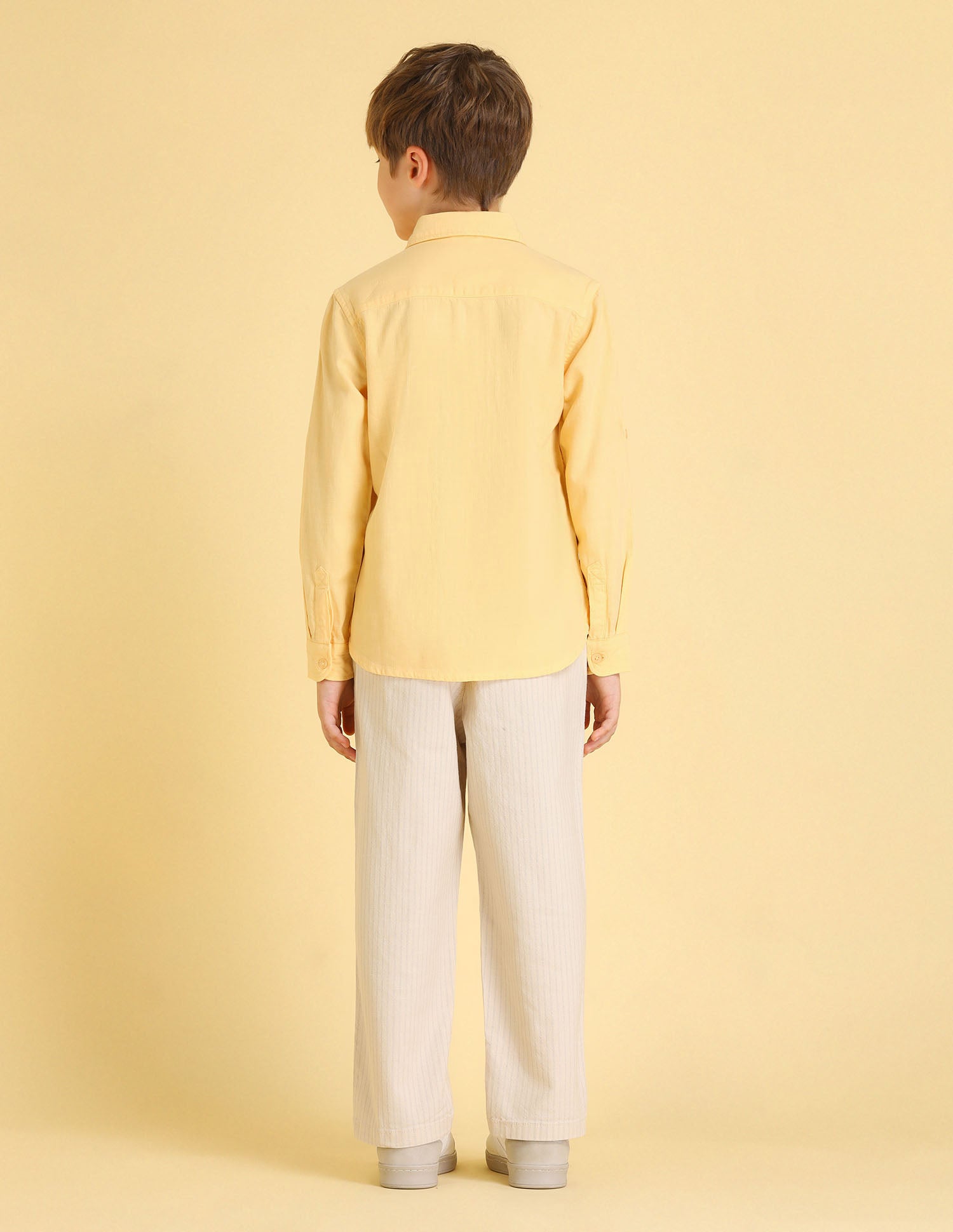 UKSHT1402 YELLOW Boys Shirt Yellow - U.S. POLO ASSN. | Large