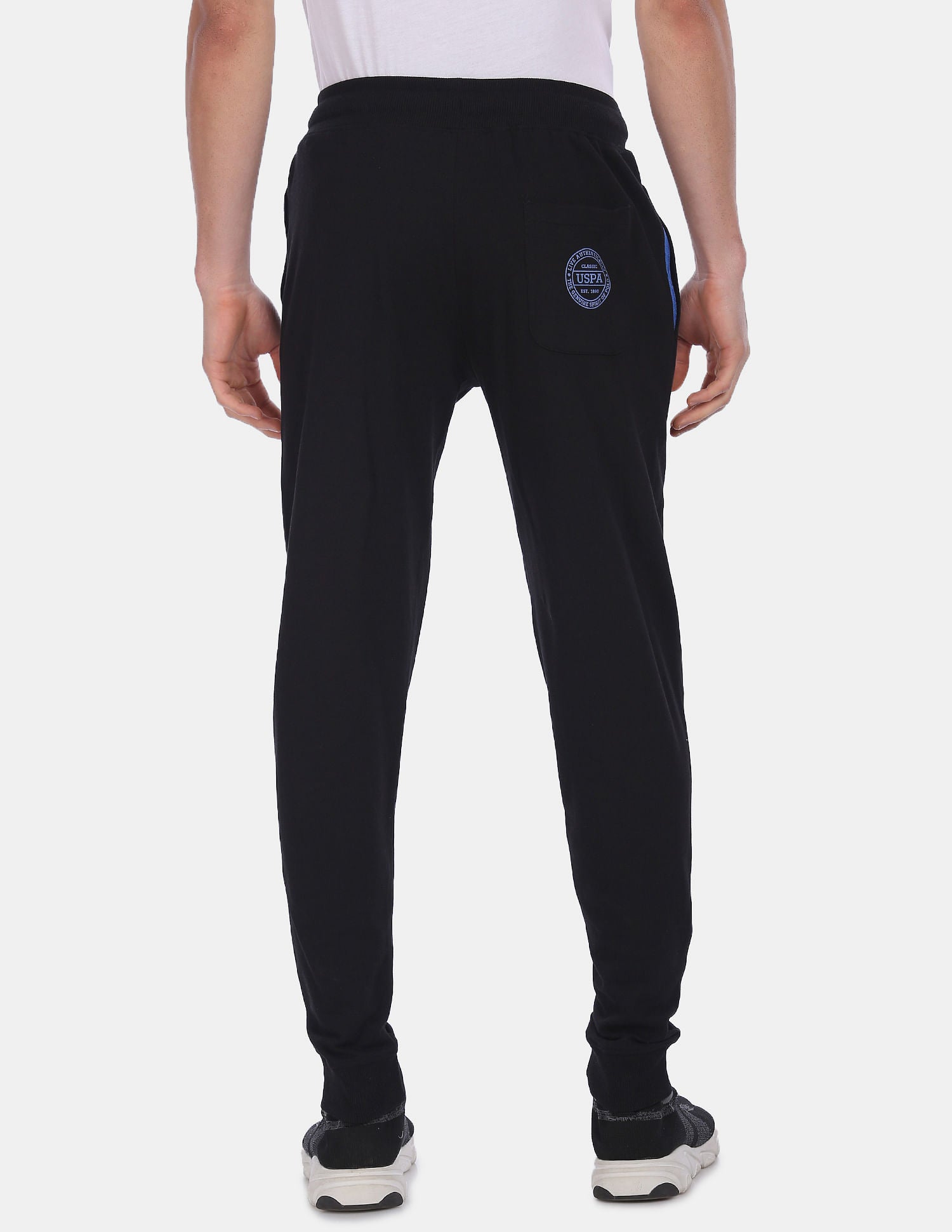 Comfort Fit Solid I675 Joggers - Pack Of 1 Black - U.S. POLO ASSN. | Large