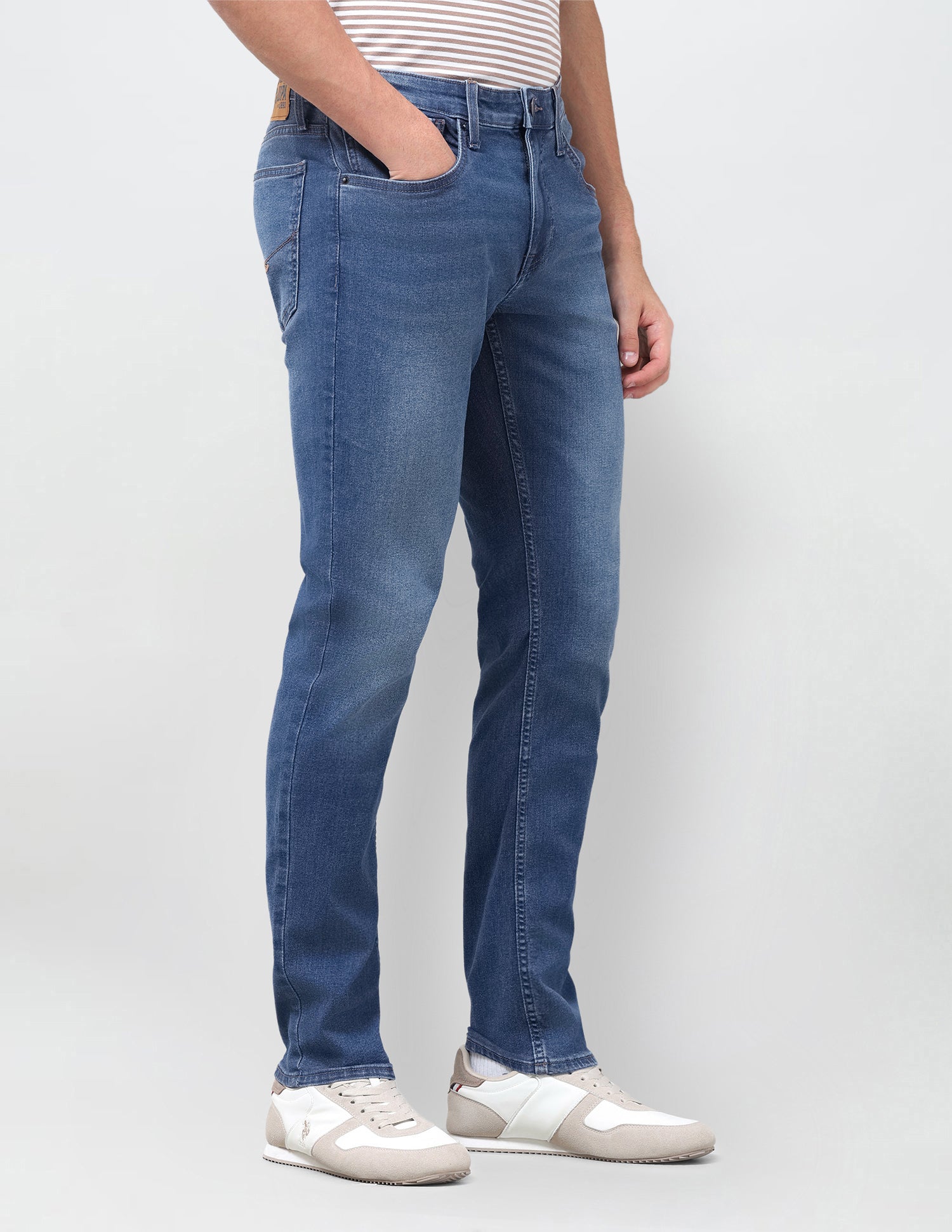 Brandon Slim-Tapered Fit Blue Jeans Indigo - U.S. Polo Assn. India | Large