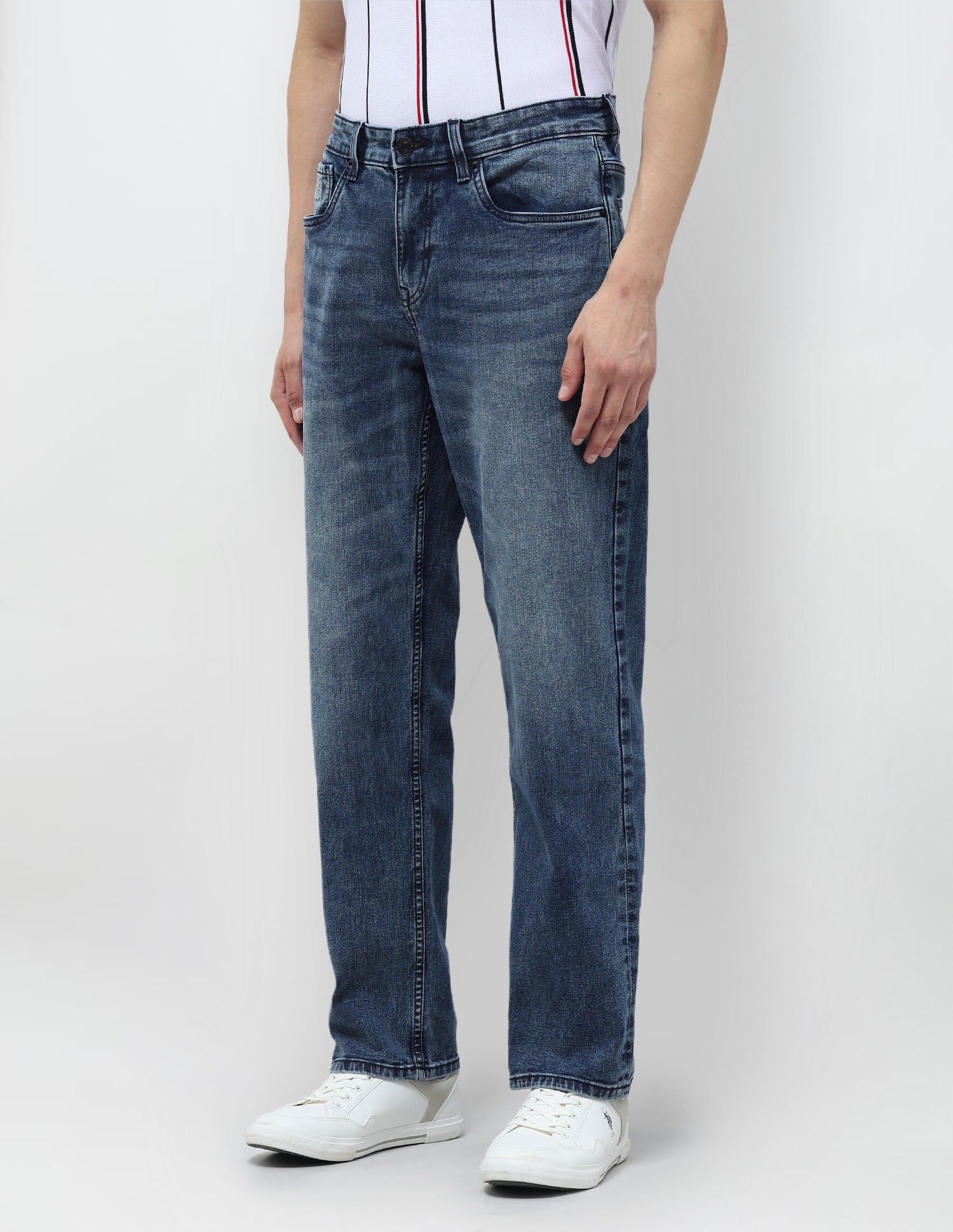 Shawn Relaxed Fit Blue Jeans Indigo - U.S. Polo Assn. India | Large