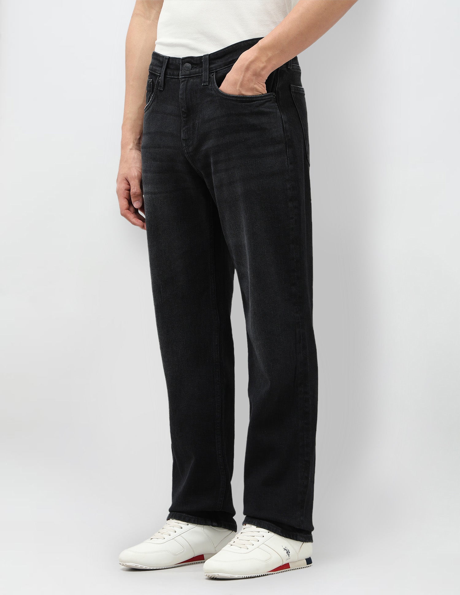 Shawn Relaxed Fit Grey Jeans Dark Grey - U.S. POLO ASSN. | Large