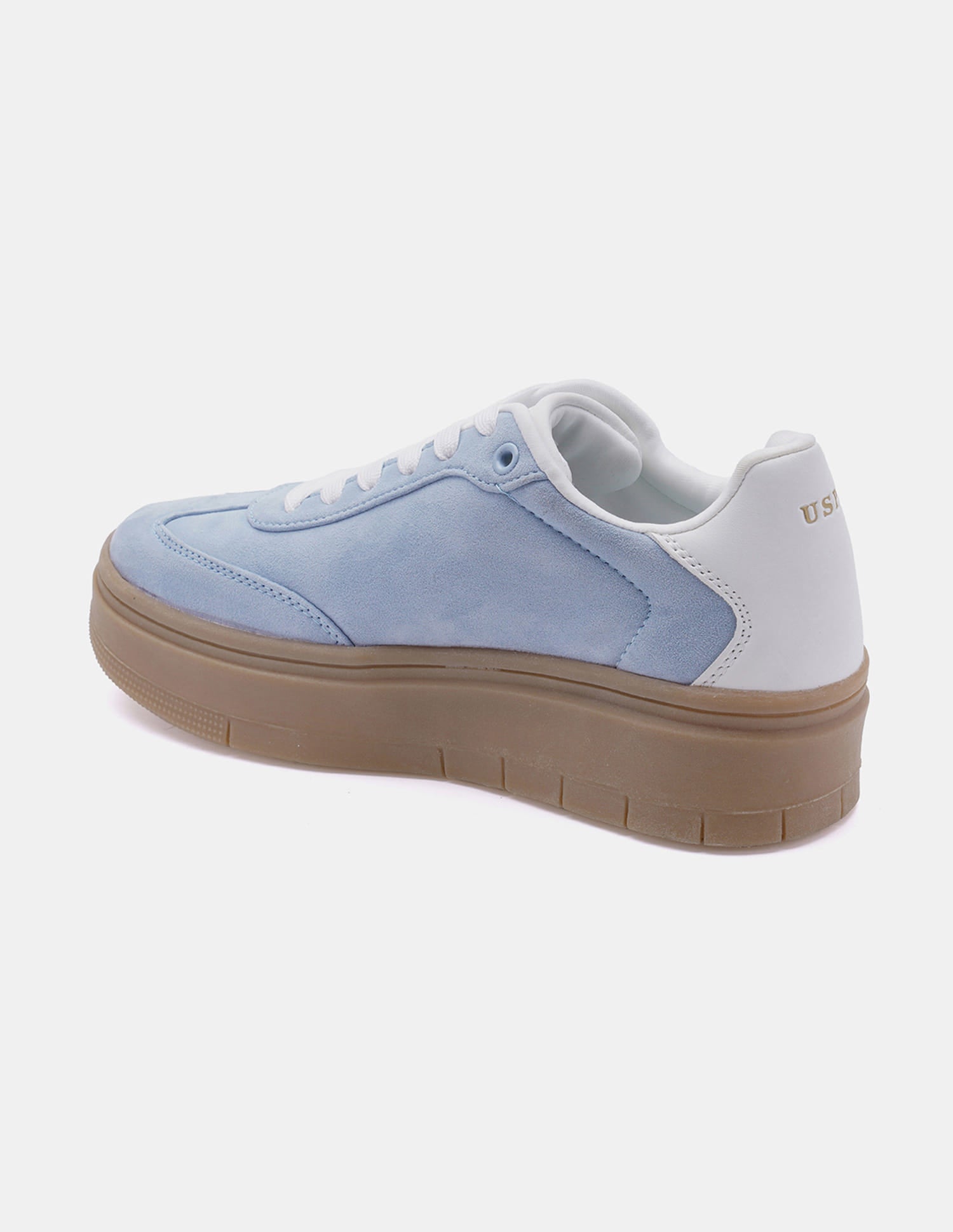 Women Colourblocked Zaira Sneakers Light Blue - U.S. Polo Assn. India | Large