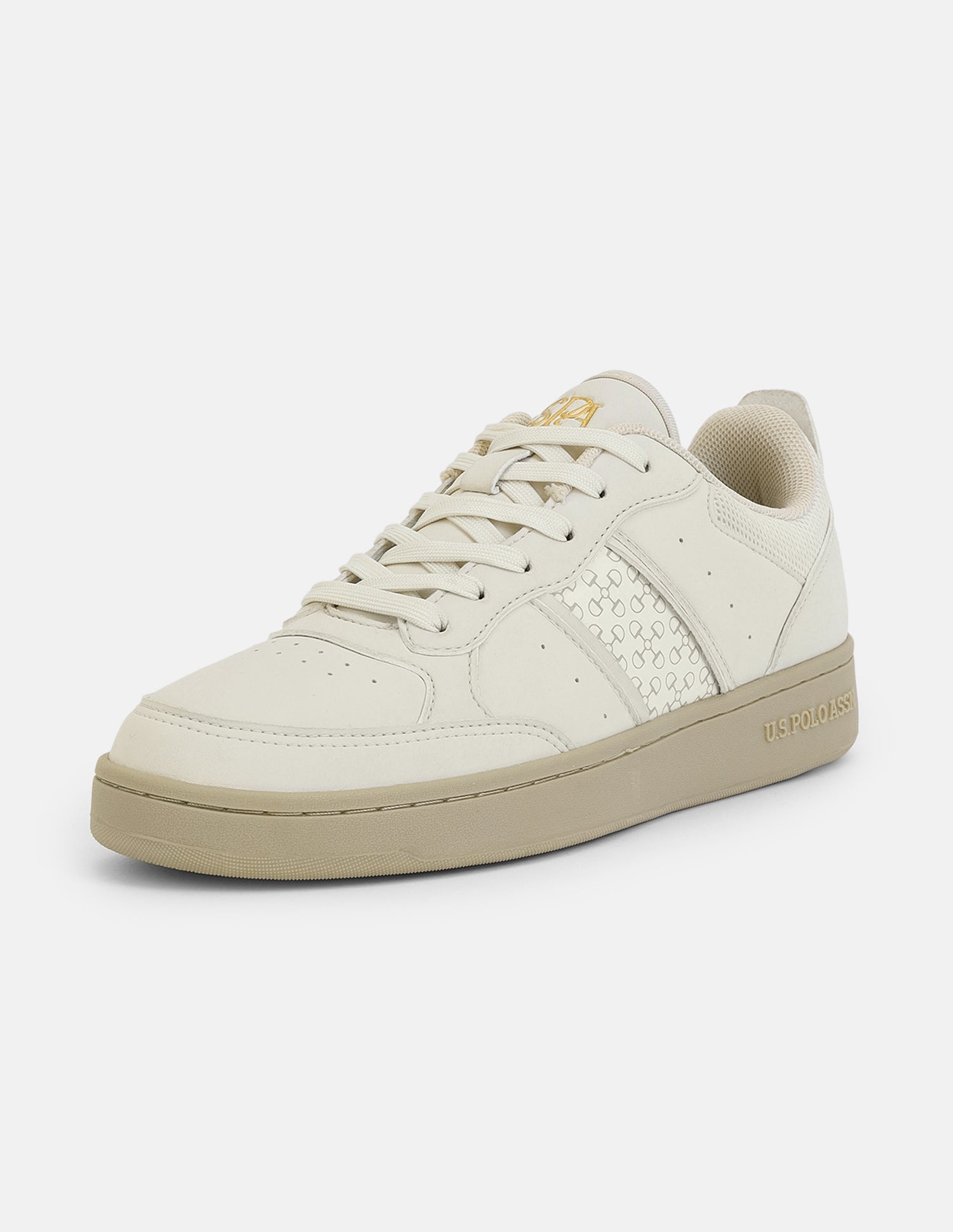 Oriana Lace-Ups Sneakers Beige - U.S. Polo Assn. India | Large