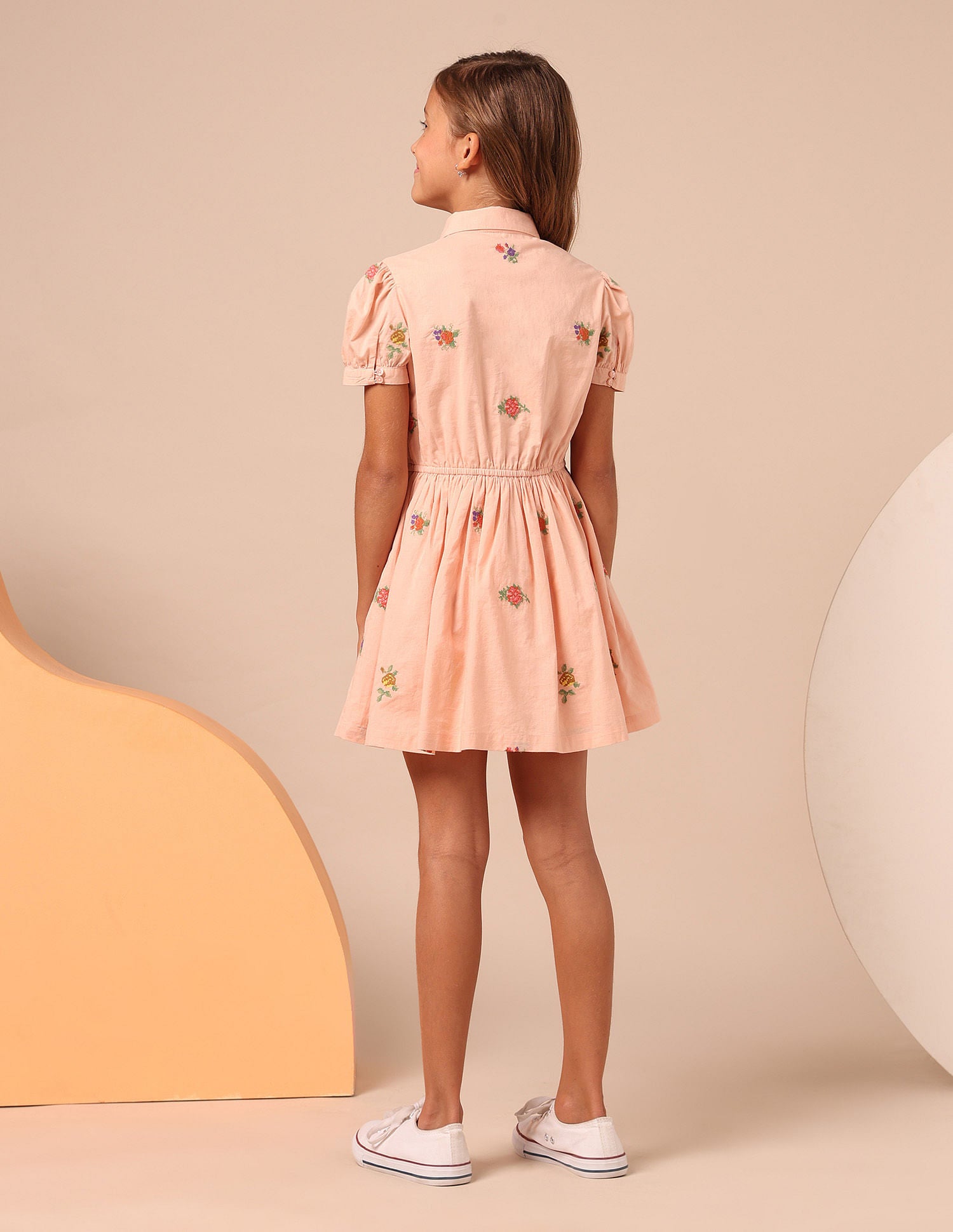 Girls Embroidered Fit & Flare Dress Multi - U.S. POLO ASSN. | Large