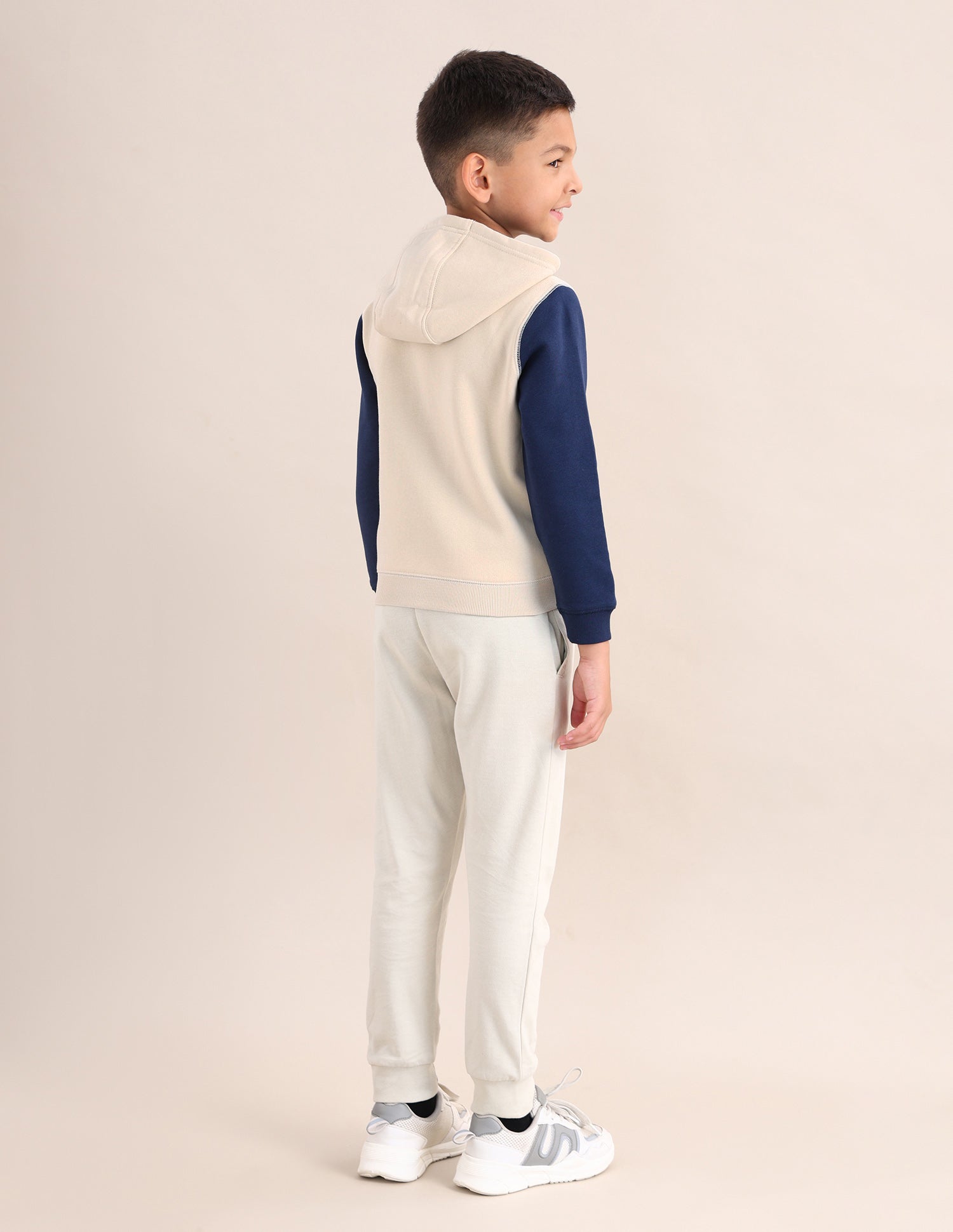 Boys Brand Printed Regular Fit Sweatshirt Nude - U.S. POLO ASSN. | Large