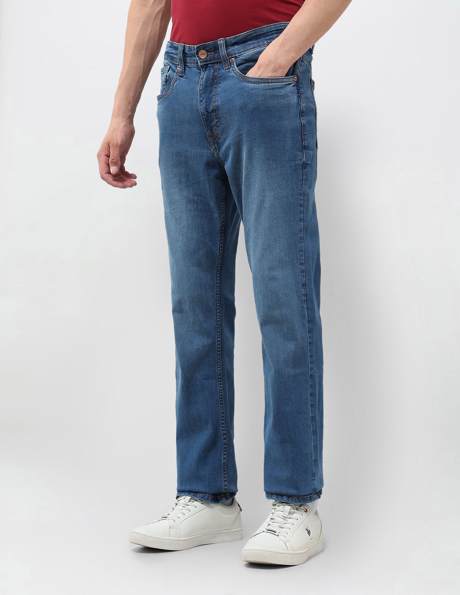 Connor Bootcut Fit Blue Jeans Indigo - U.S. POLO ASSN. | Large