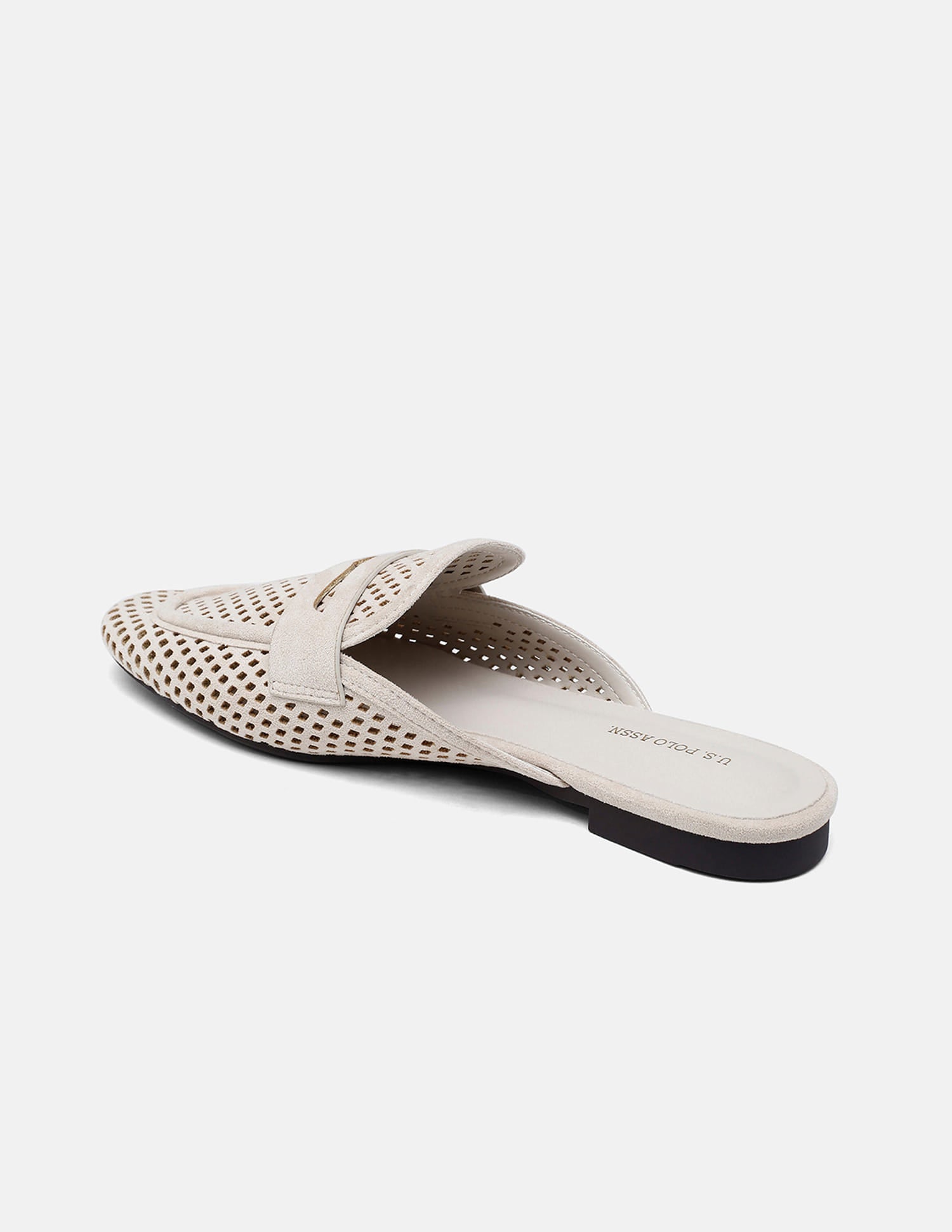 Rivane Mule With Mesh Textured Outsole Off White - U.S. Polo Assn. India | Large