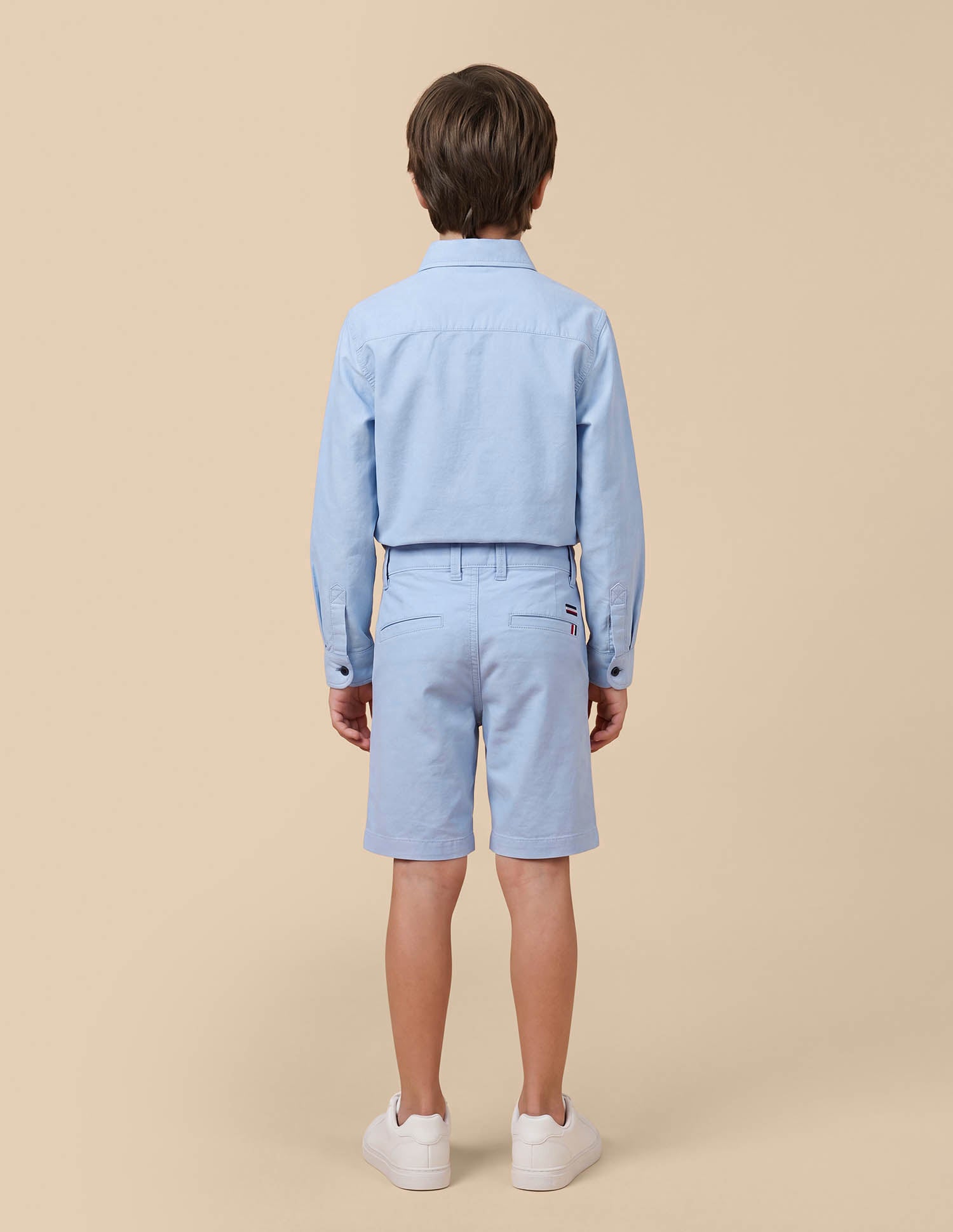 Solid Relaxed Fit Shorts Light Blue - U.S. Polo Assn. India | Large