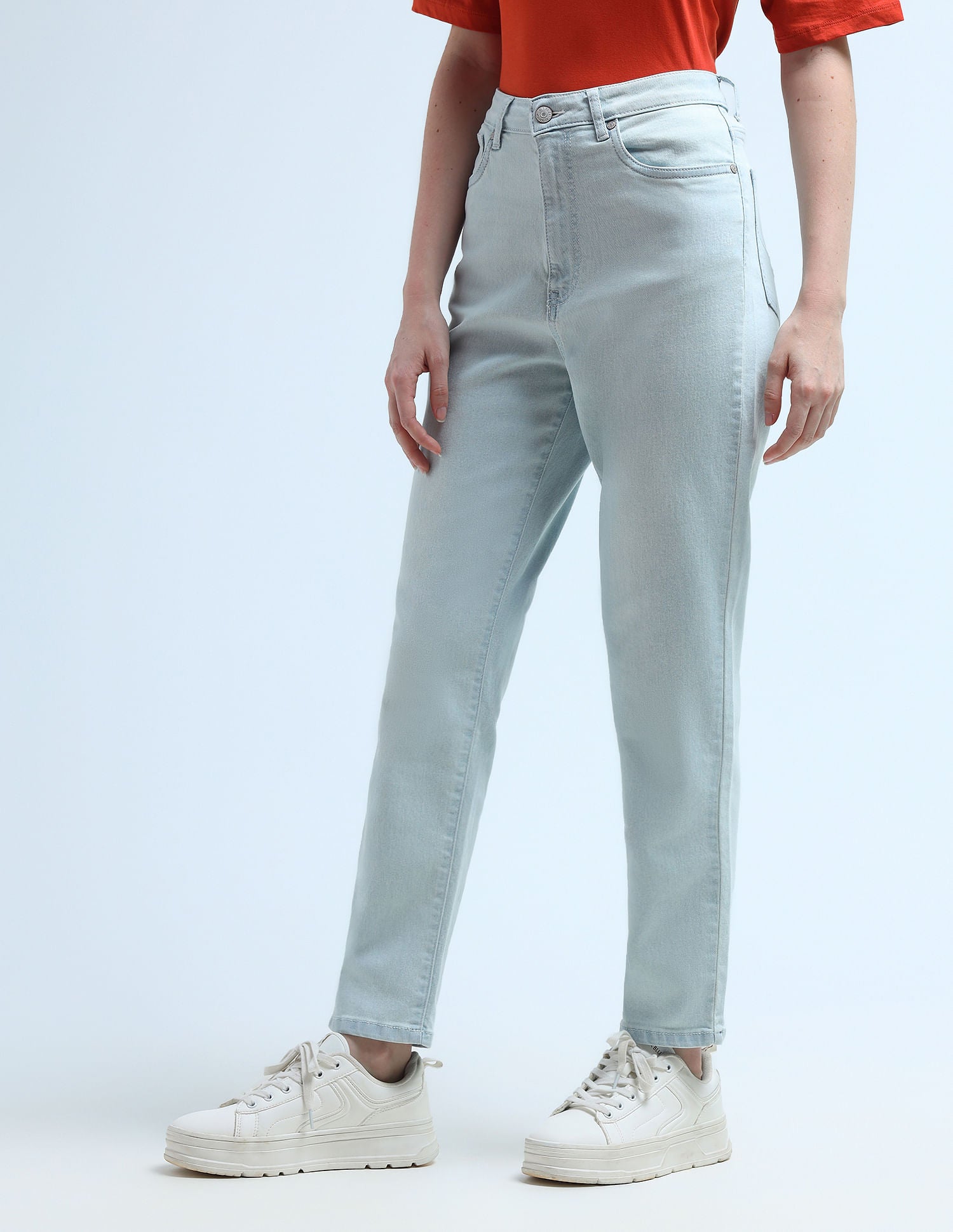 High Rise Mom Fit Jeans Blue - U.S. Polo Assn. India | Large