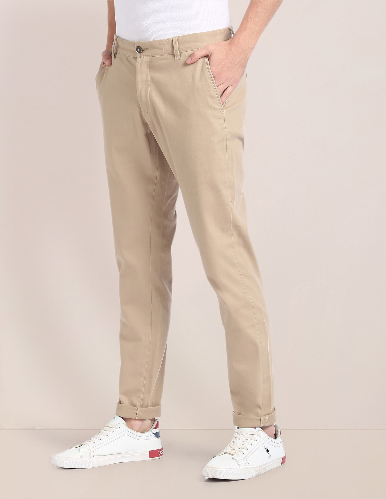 Austin Trim Regular Fit Structured Chinos – U.S. Polo Assn. India