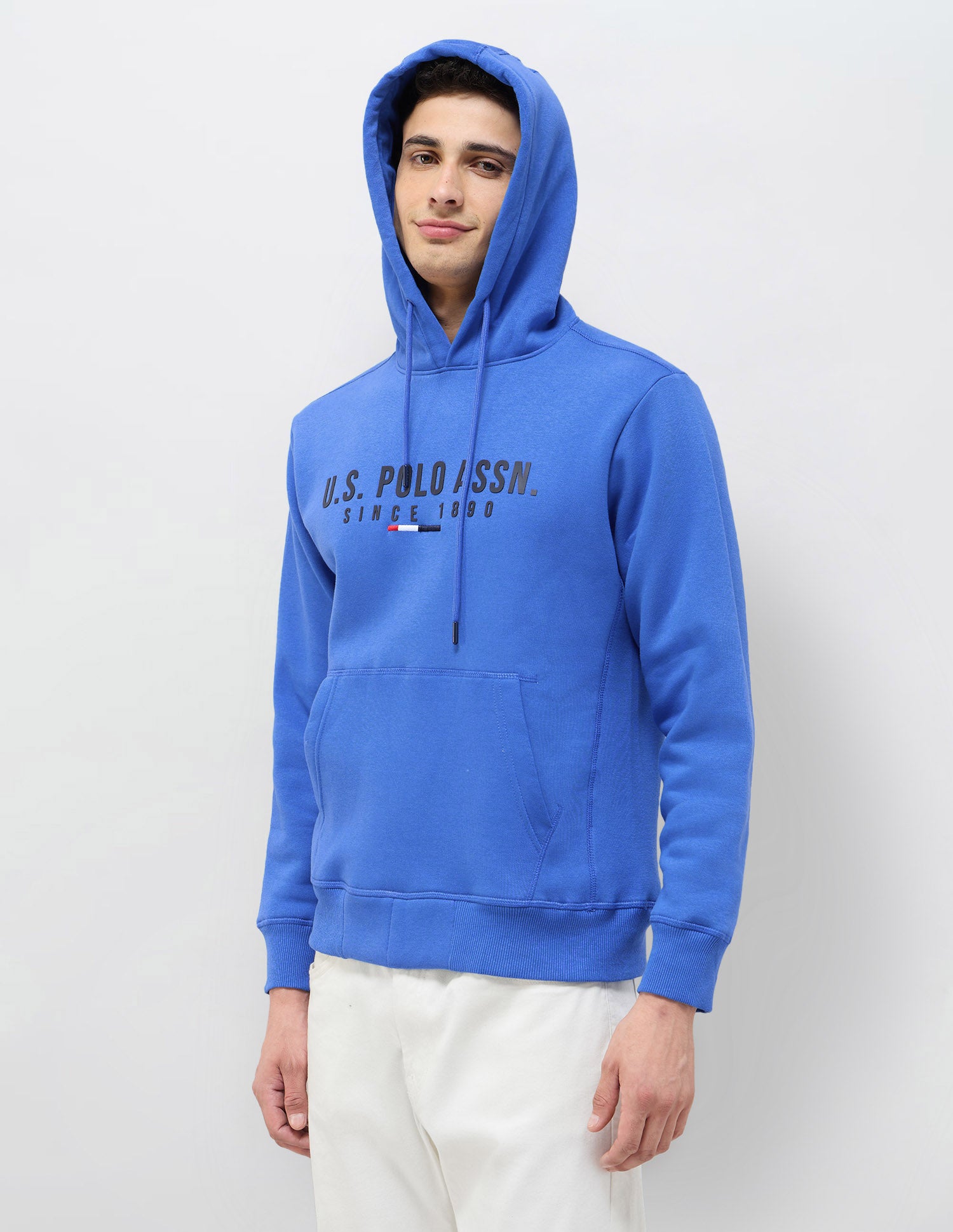 Brand Embossed Regular Fit Sweatshirt Royal Blue - U.S. POLO ASSN. | Large