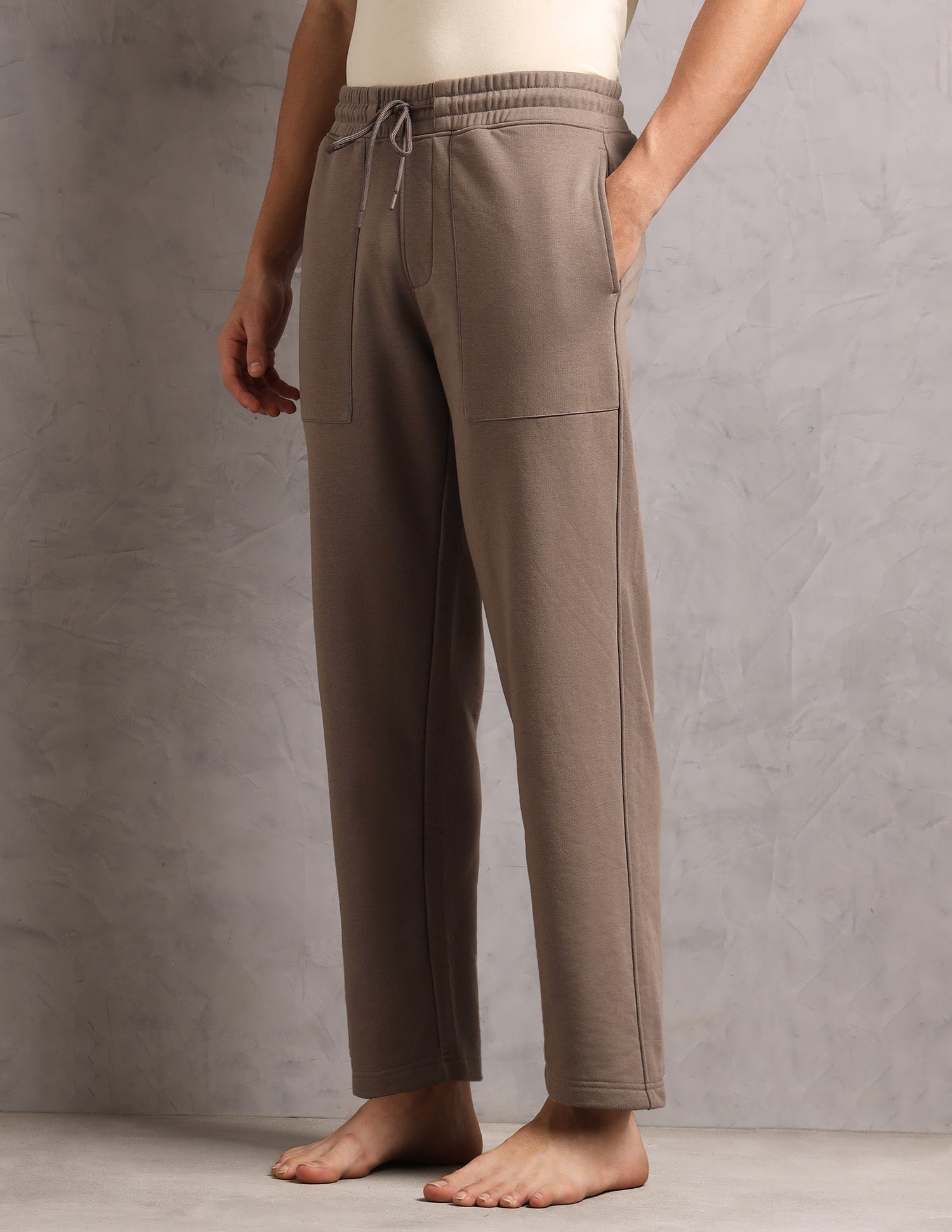 Baggy Fit Cotton Terry OR006 Lounge Pants - Pack Of 1 Dark Grey - U.S. Polo Assn. India | Large