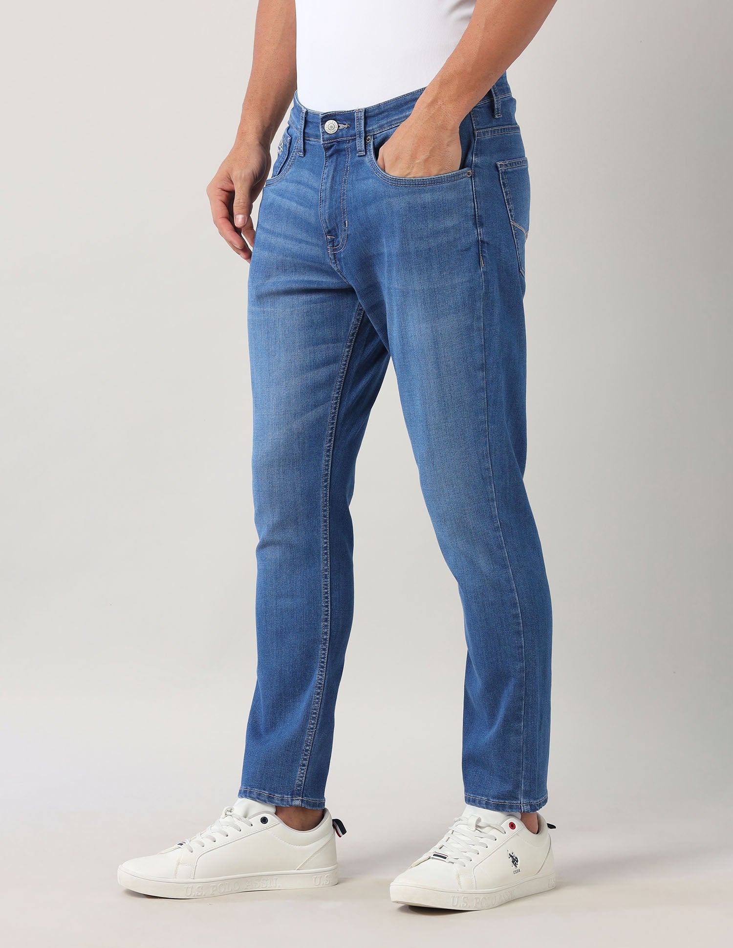 Henry Tapered Fit Authentic Denim Jeans Blue - U.S. Polo Assn. India | Large