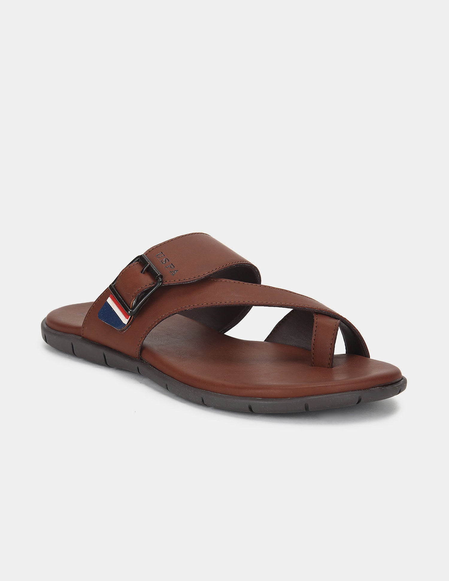Men Angus Flip Flops Tan - U.S. Polo Assn. India | Large