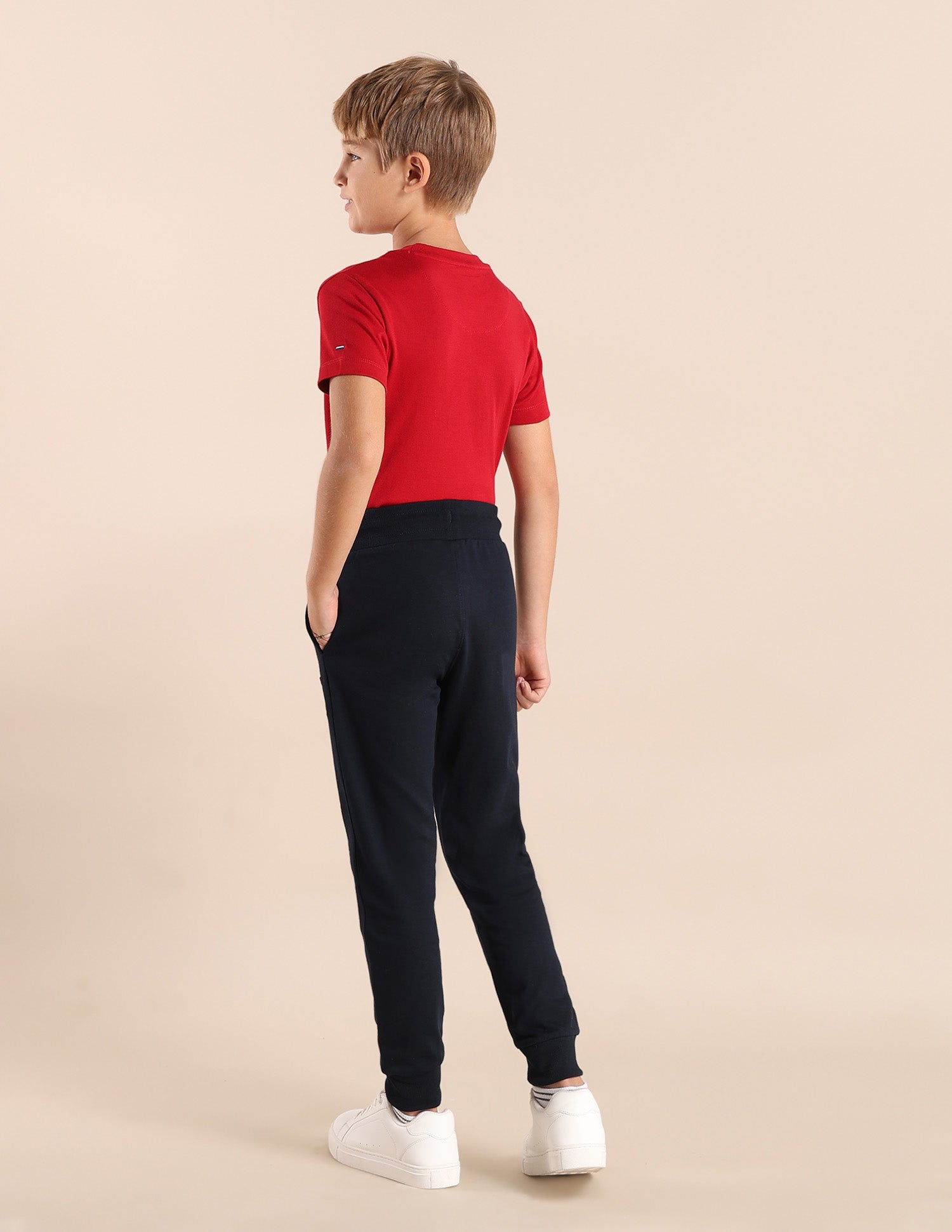 Boys Brand Embroidered Track Pants Navy - U.S. POLO ASSN. | Large