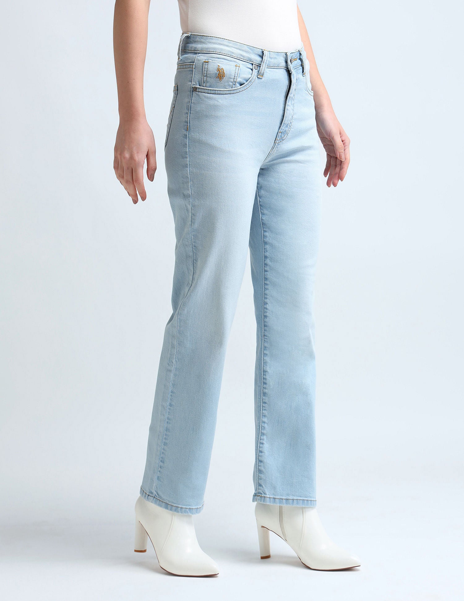 Straight Fit Blue Jeans Blue - U.S. POLO ASSN. | Large