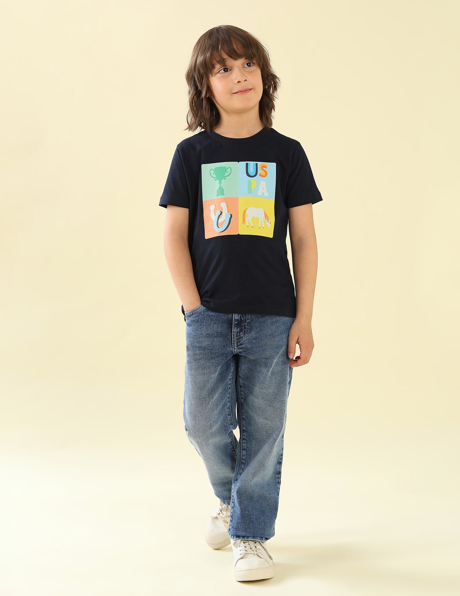 Graphic Brand Printed Regular Fit T-Shirt - Pack Of 2 Multi2 - U.S. Polo Assn. India | Large