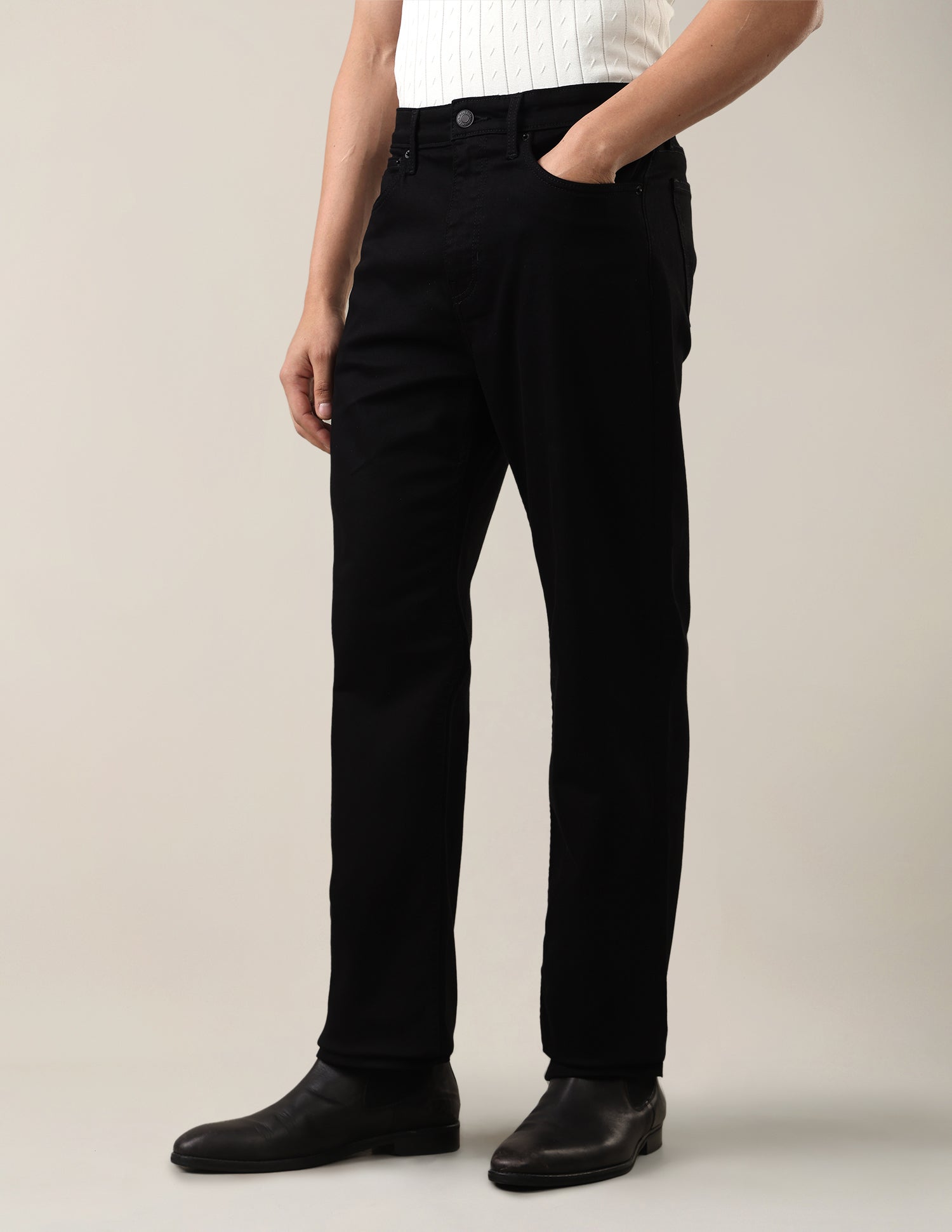 Logan Loose Straight Fit Black Jeans Black - U.S. Polo Assn. India | Large