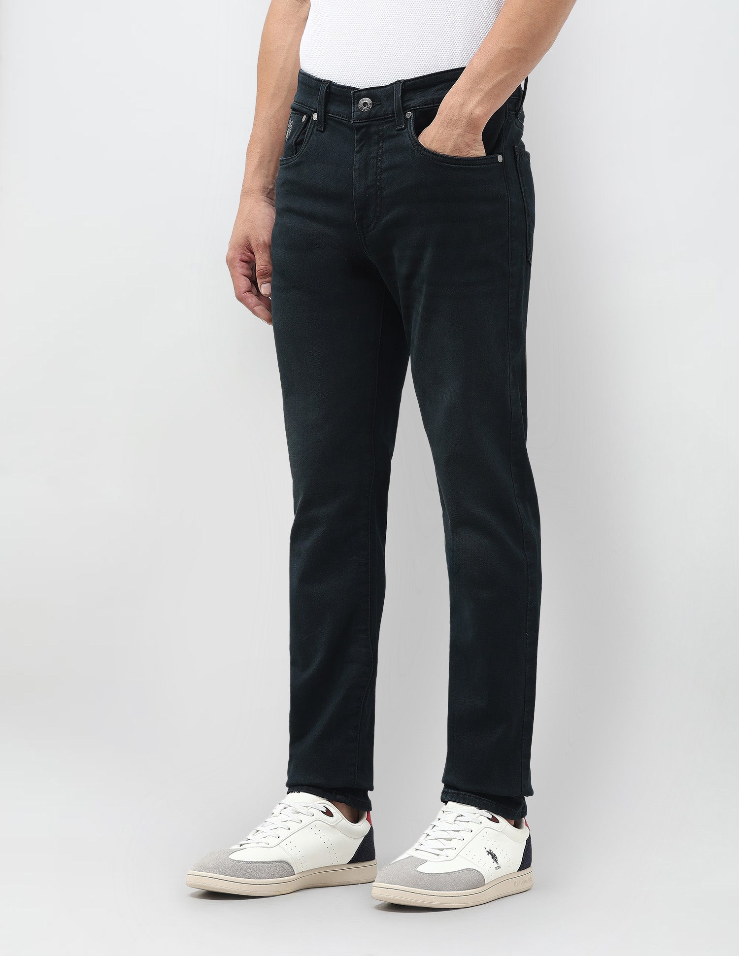 Regallo Skinny Fit Blue Jeans Dark Blue - U.S. POLO ASSN. | Large