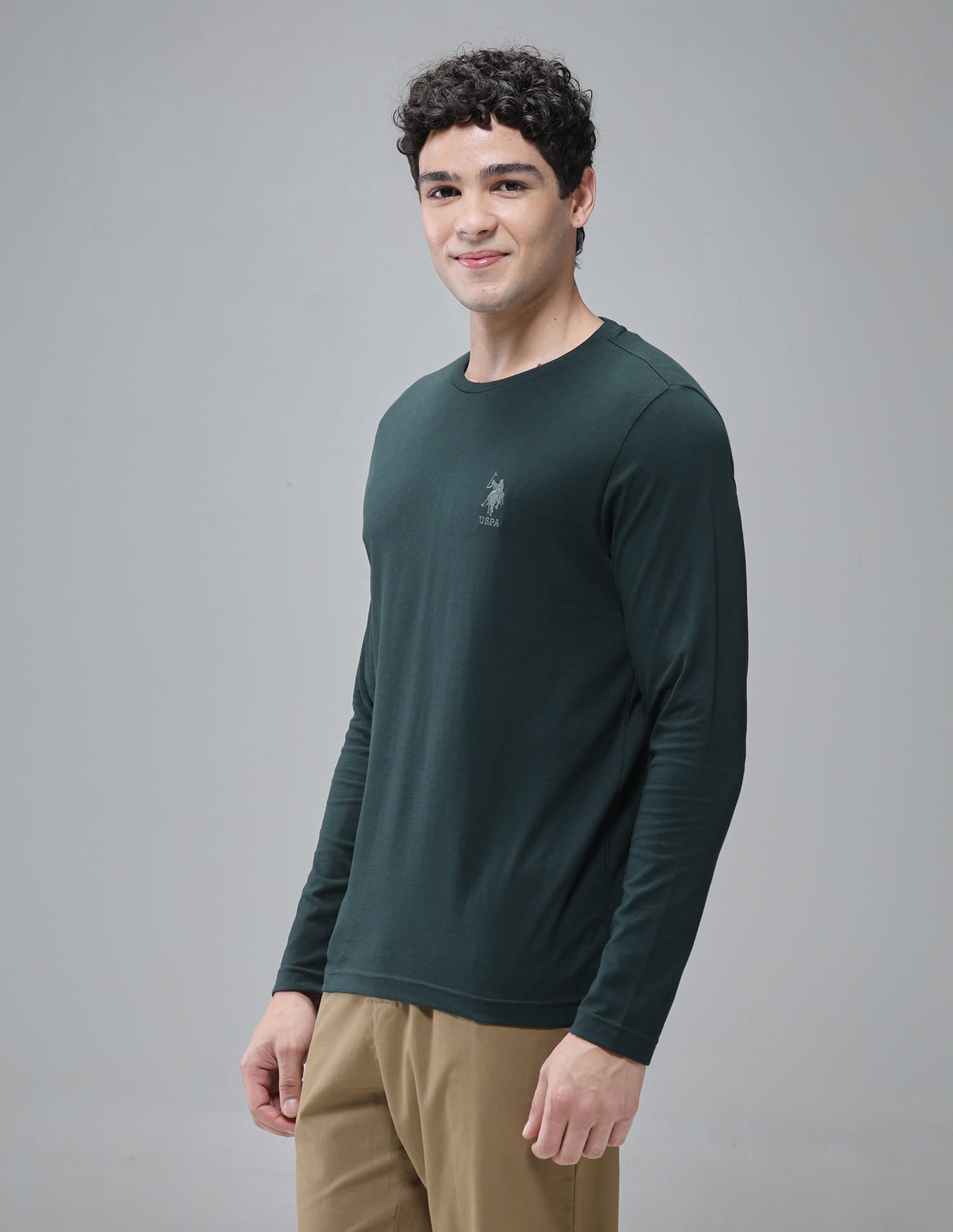 Crew Neck Solid I693 Lounge T-Shirt - Pack Of 1 Scarab - U.S. Polo Assn. India | Large
